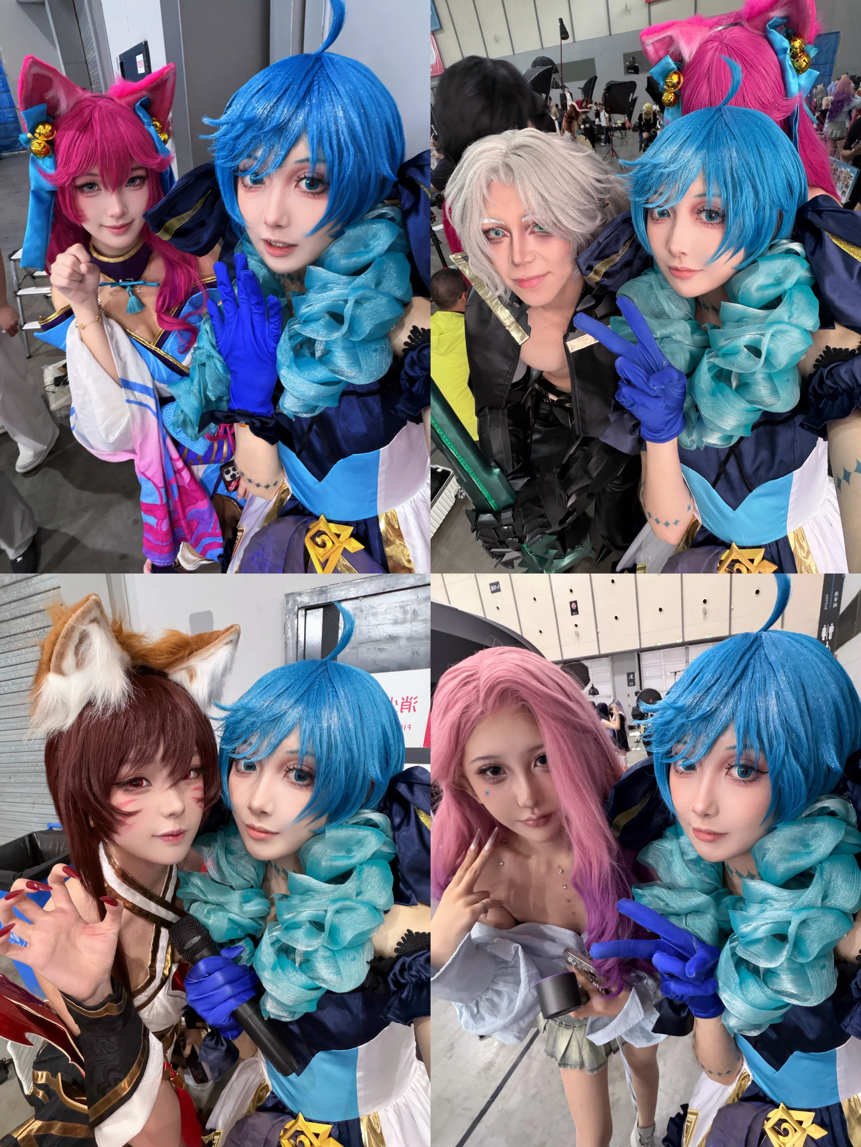 イベントでの撮影の楽しさは、この青髪スタイルと同じくらい輝いている - 2 枚目