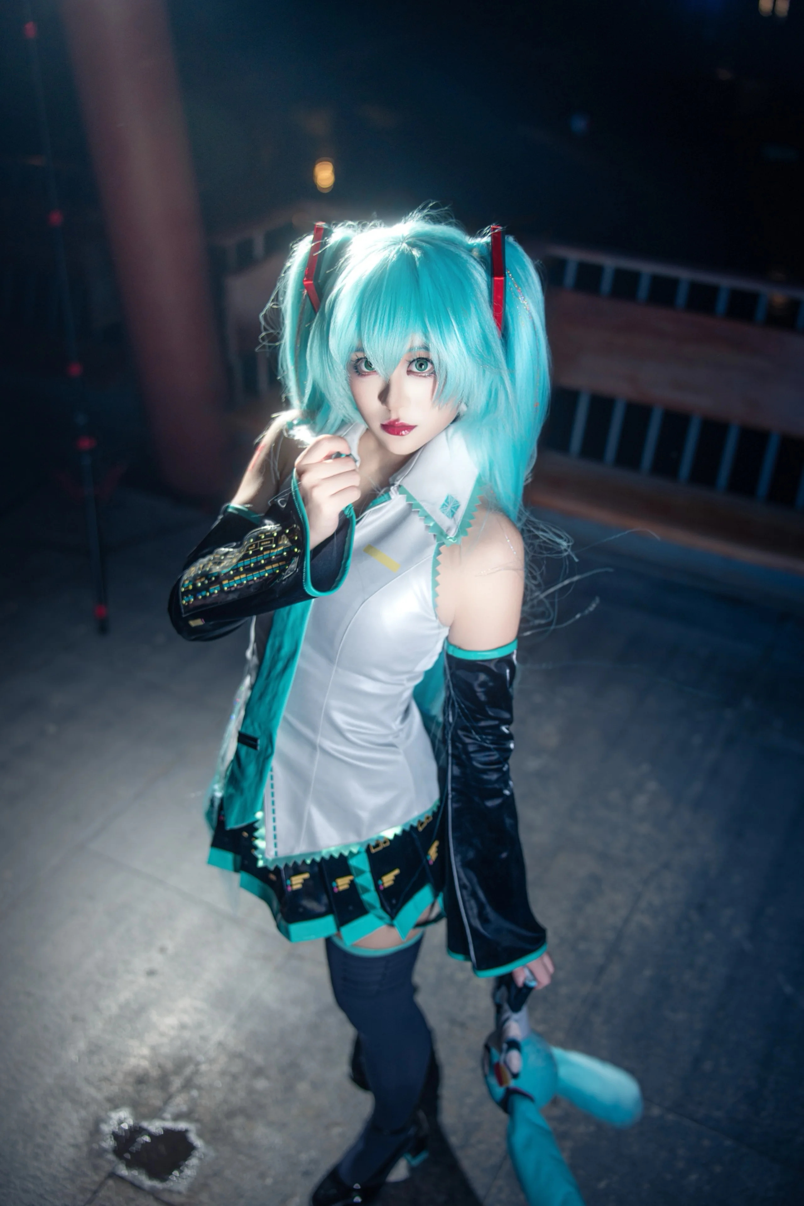 【初音未来cos】夜色与光影中的Miku正片分享 - 第 5 张