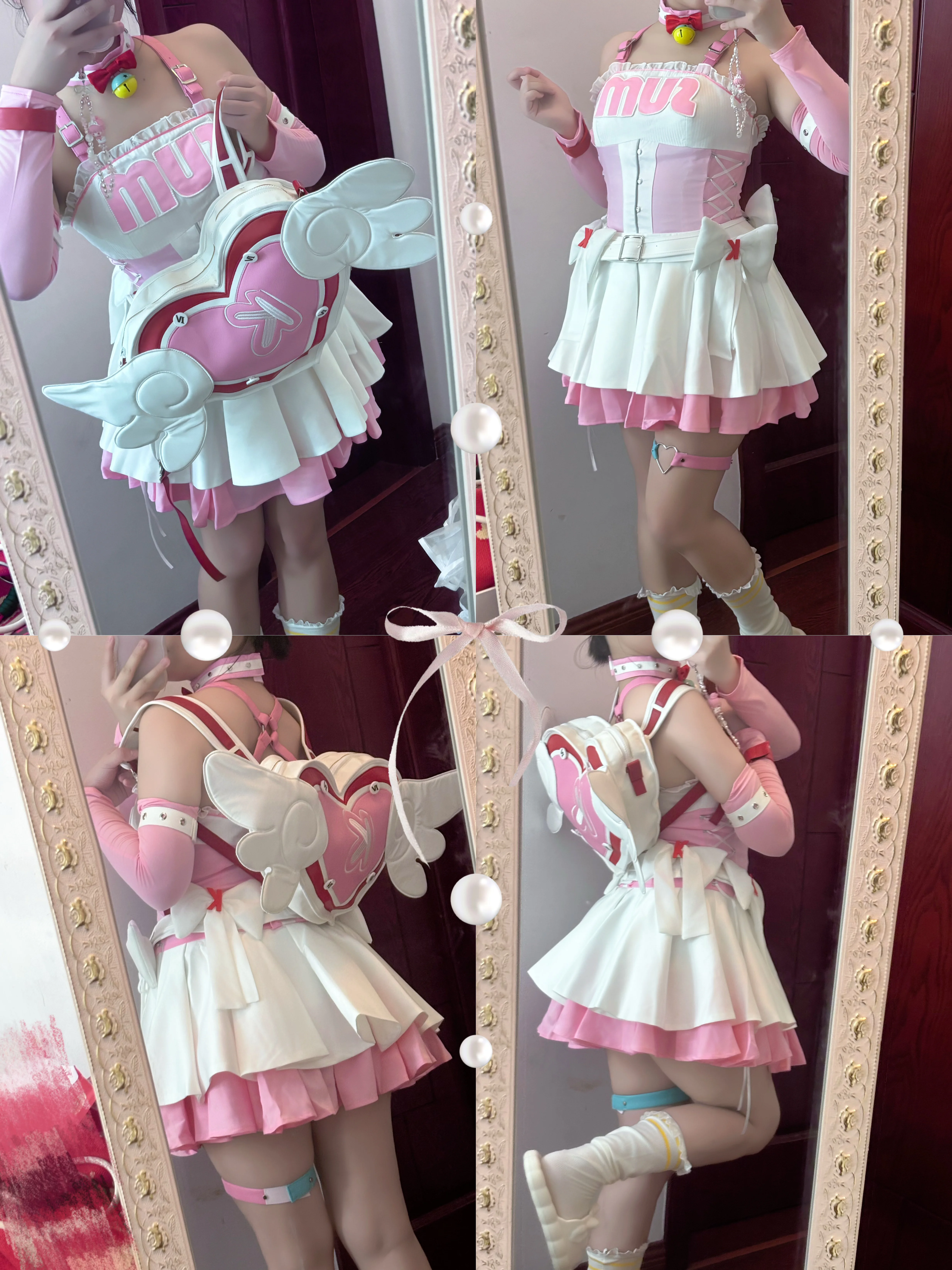 【エリとチナツ コスプレ】『ゼンレスゾーンゼロ』コラボ衣装の試着コーデ！パニエで魅せるアイドル感 - 2 枚目