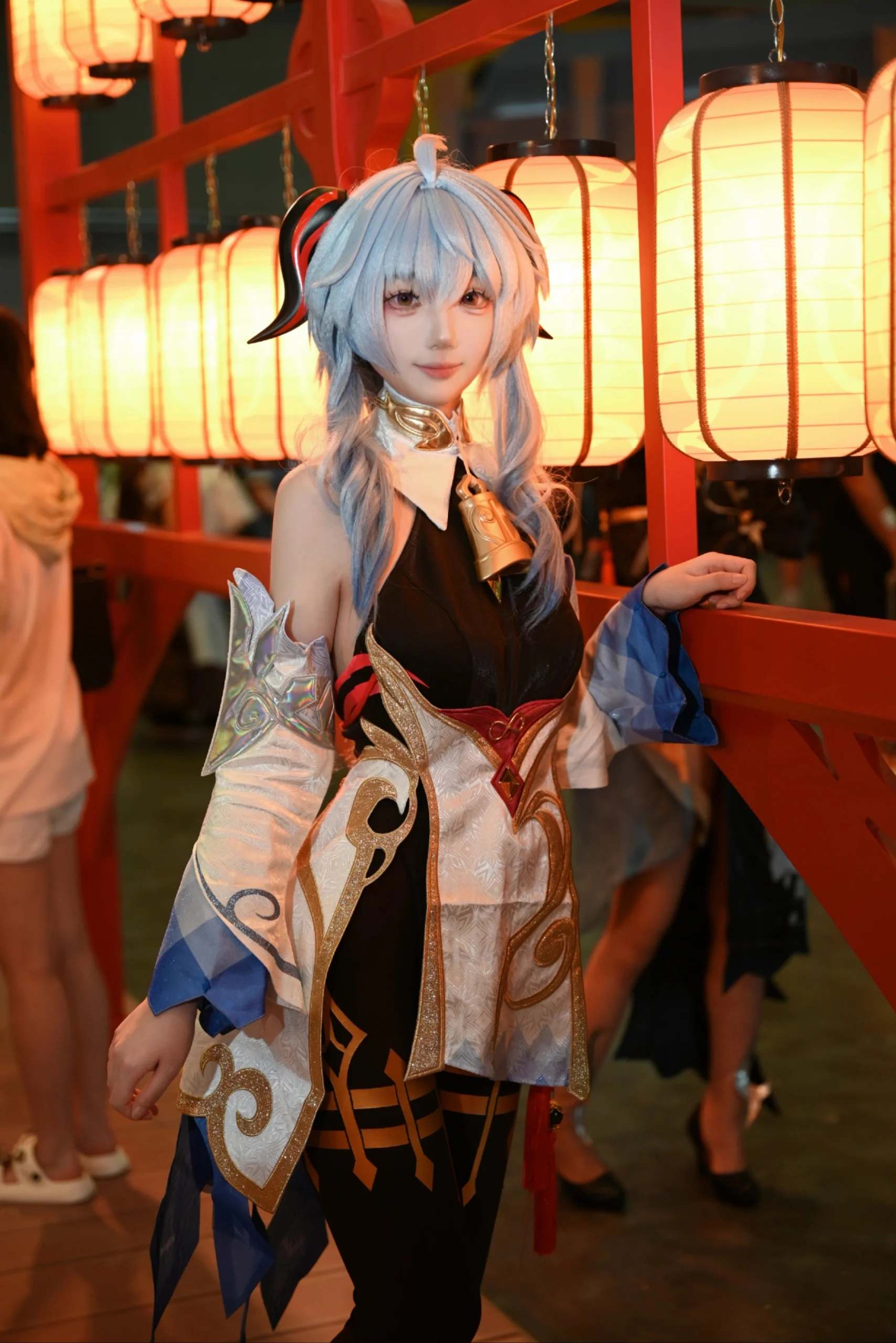 【甘雨cos】原神fes现场返图，长廊下的灯光与细节记录