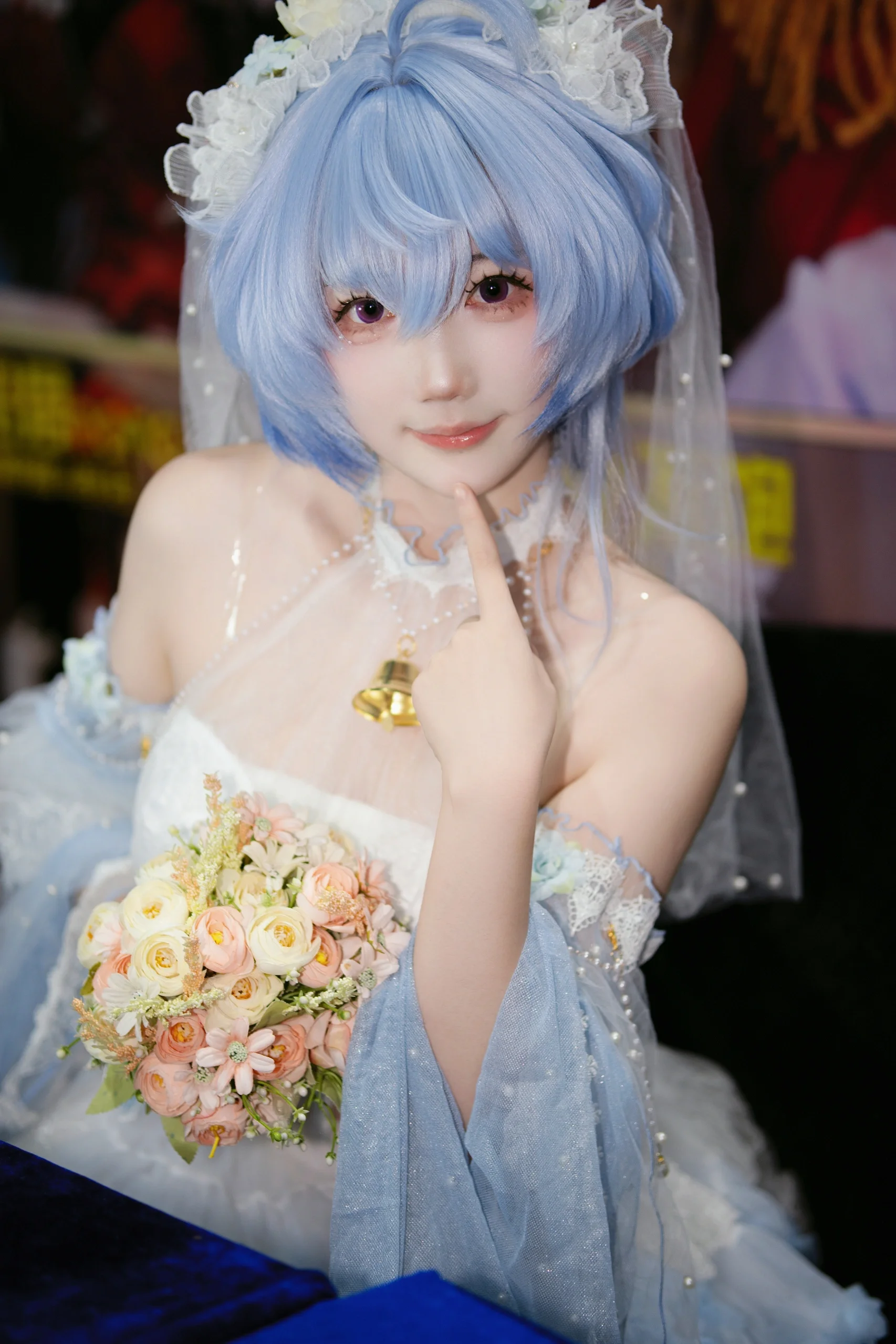 【甘雨cos】原神花嫁造型的漫展初体验分享 - 第 2 张