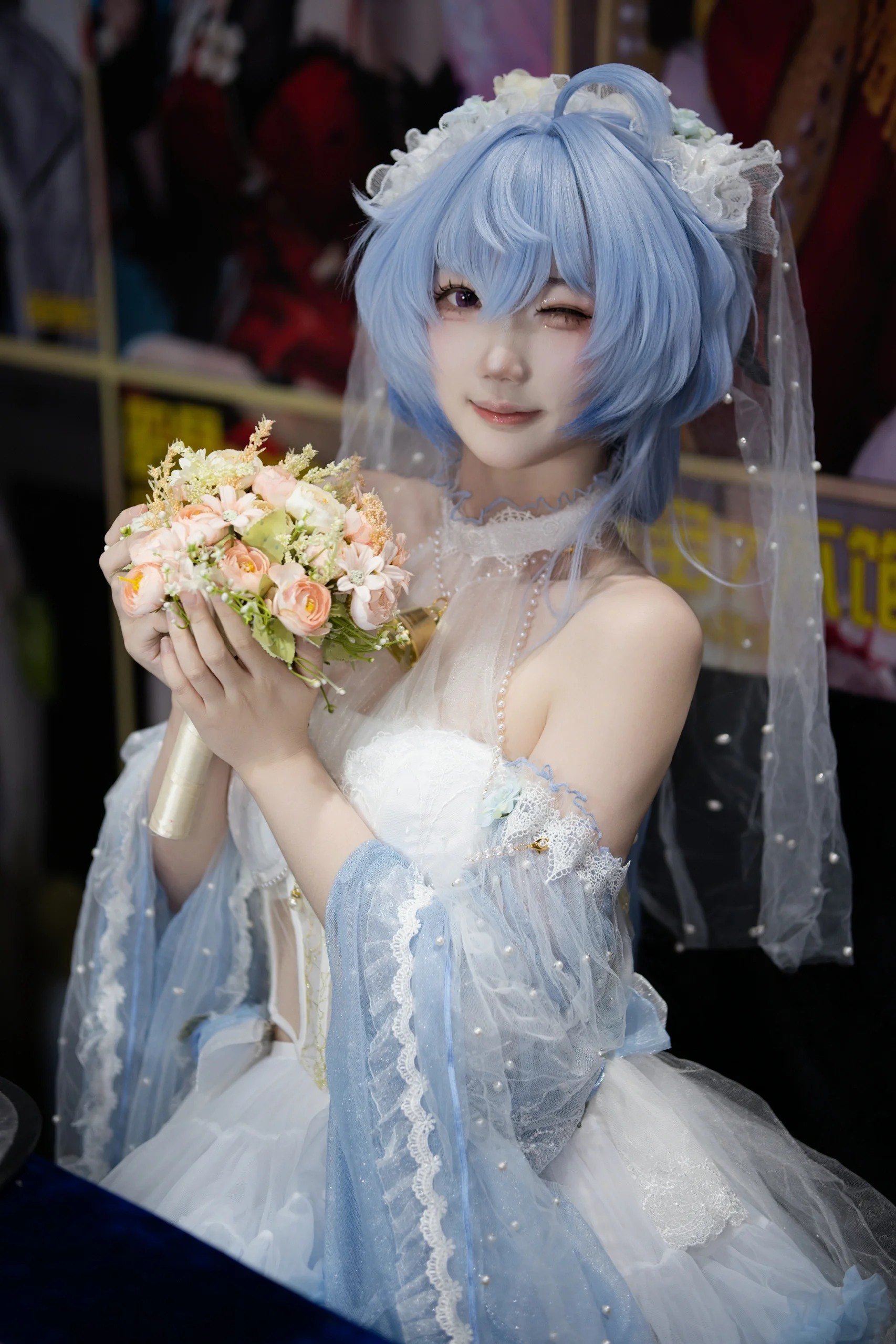 【甘雨cos】原神花嫁造型的漫展初体验分享 - 第 3 张