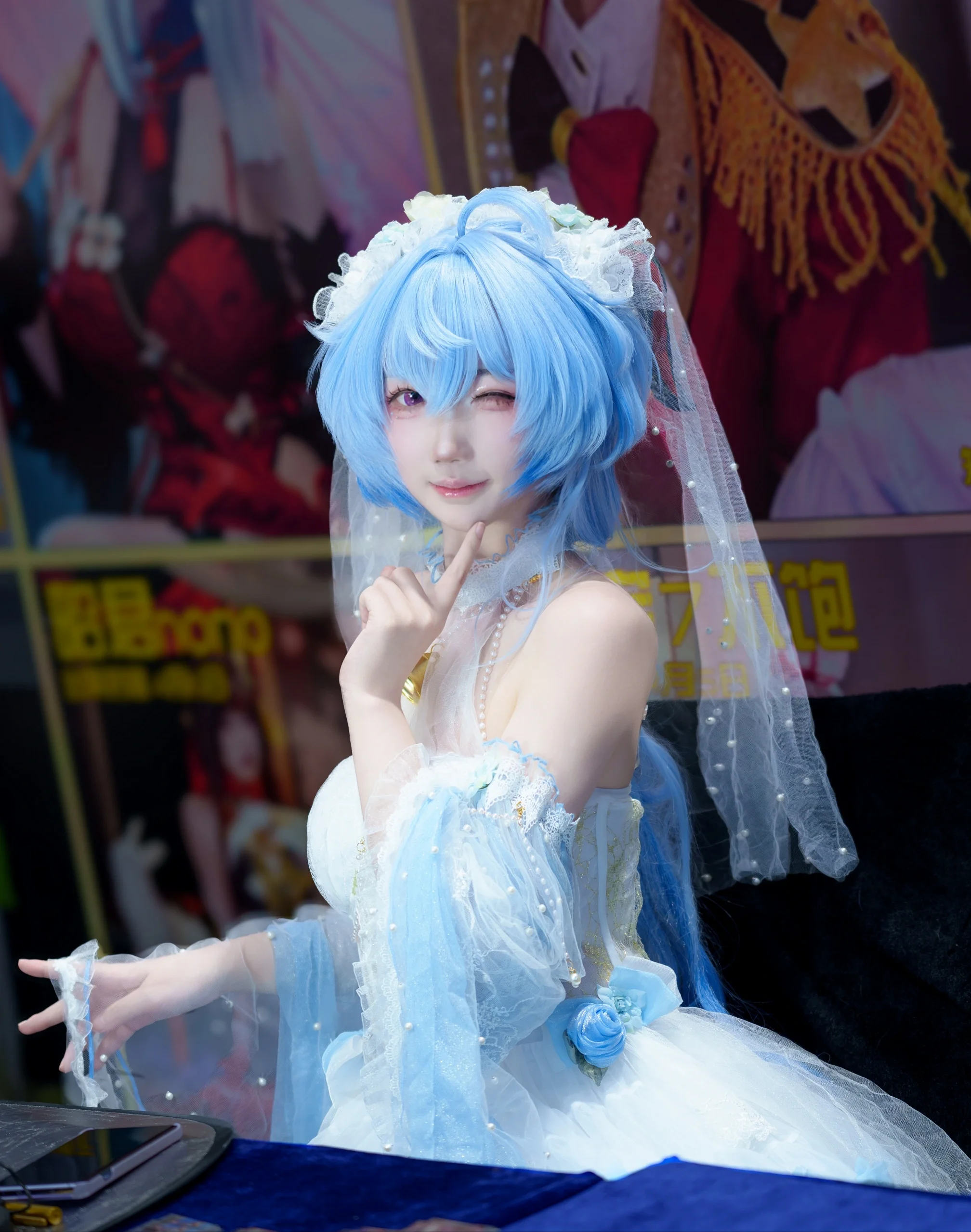 【甘雨cos】原神花嫁造型的漫展初体验分享