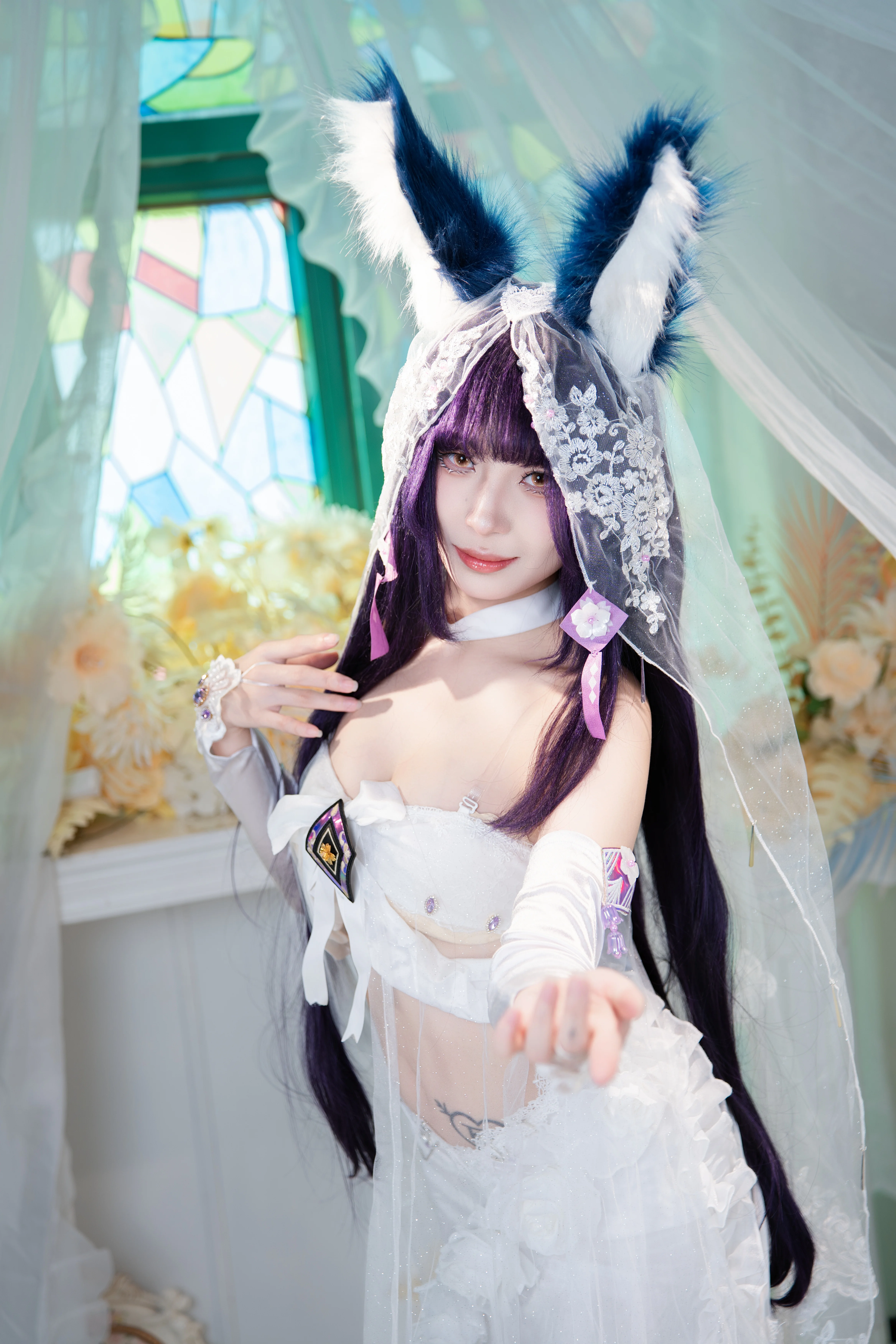 【武藏cos】碧蓝航线中那份紫藤花下的无暇心意 - 第 6 张