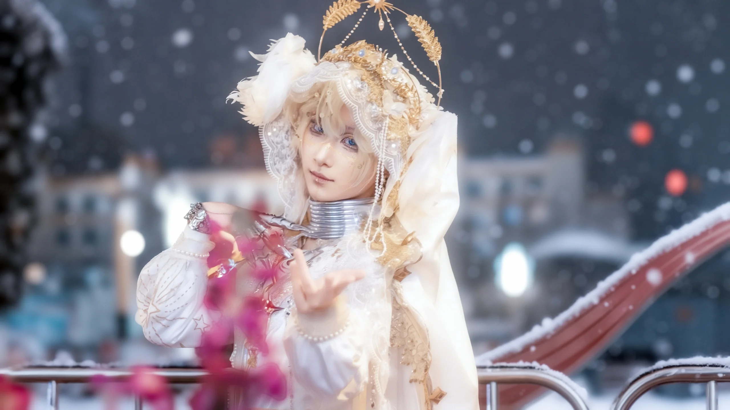 【月相先知cos】第五人格雪凝晦月实景拍摄，感受宿命的重量 - 第 5 张