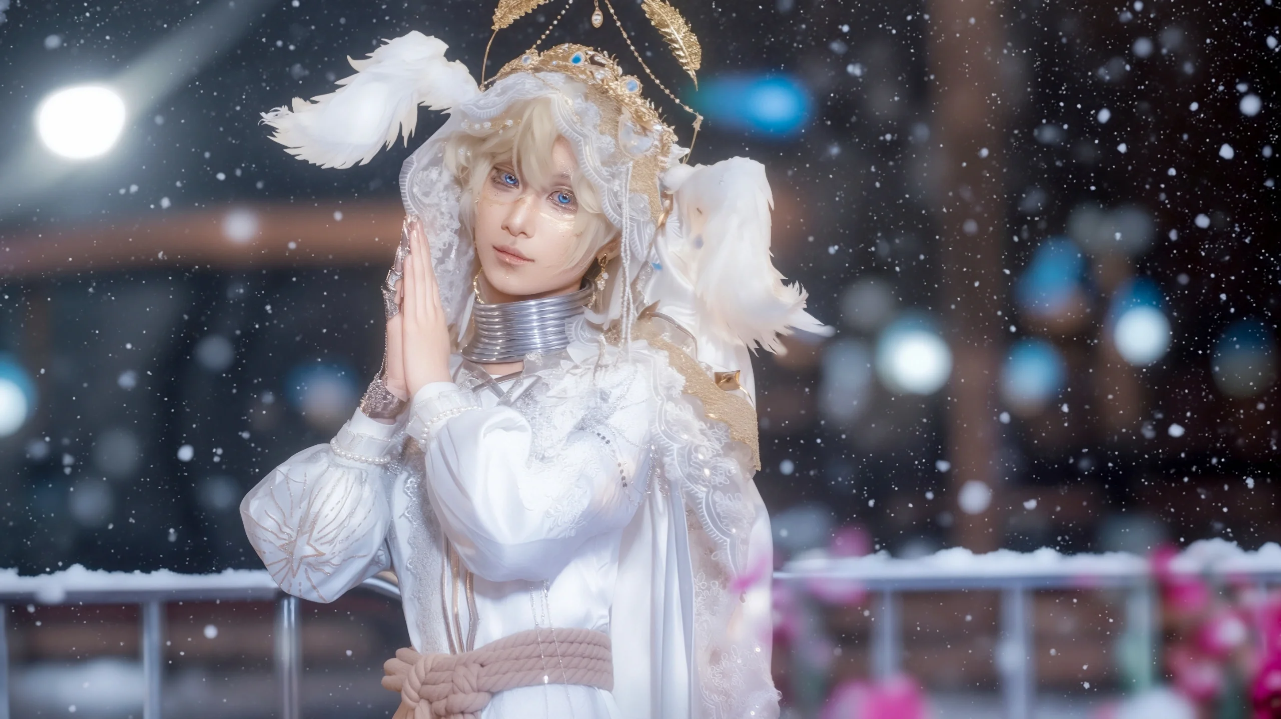 【月相先知cos】第五人格雪凝晦月实景拍摄，感受宿命的重量 - 第 8 张