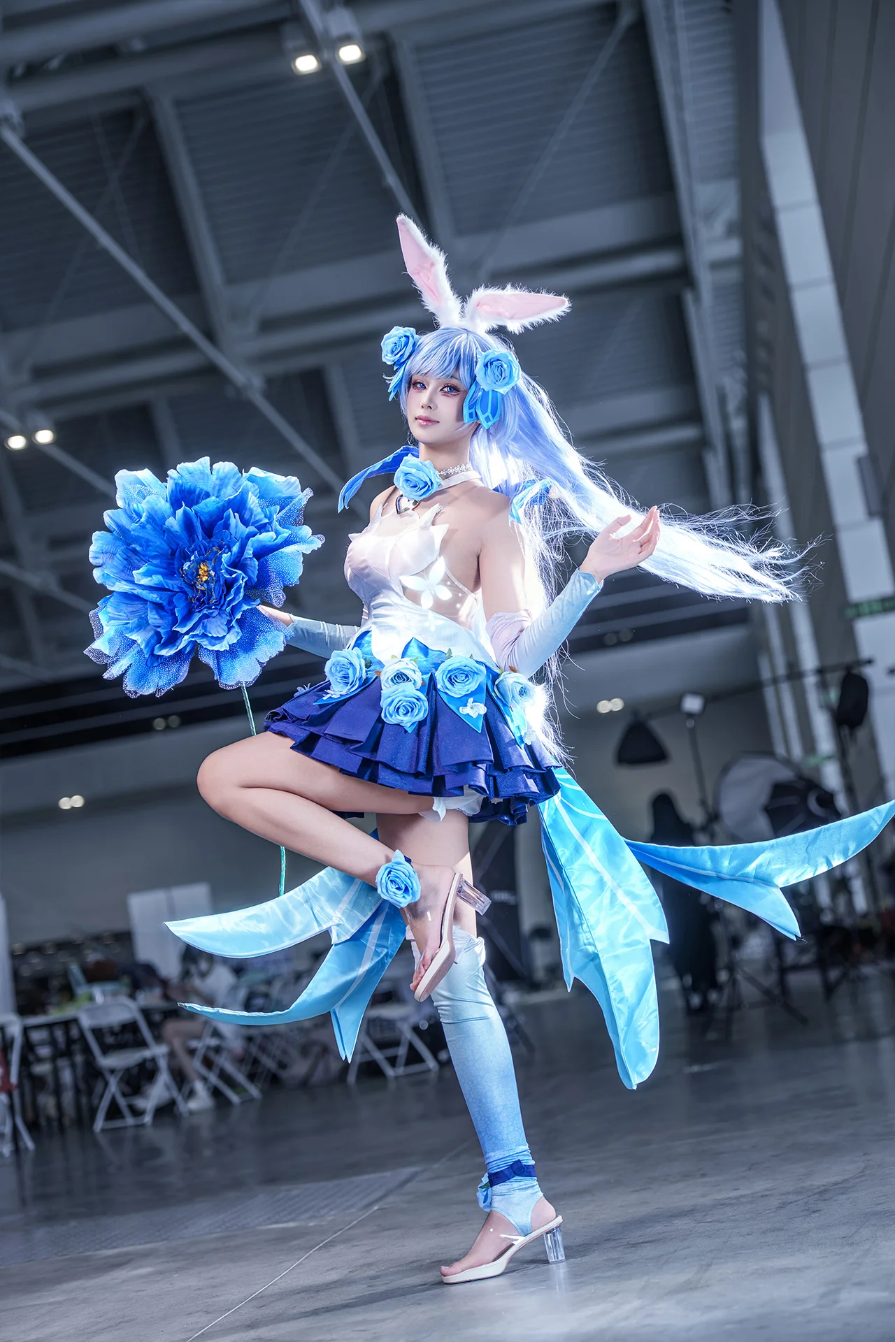 【阿離花間舞cos】王者榮耀藍色系的靈動與輕盈