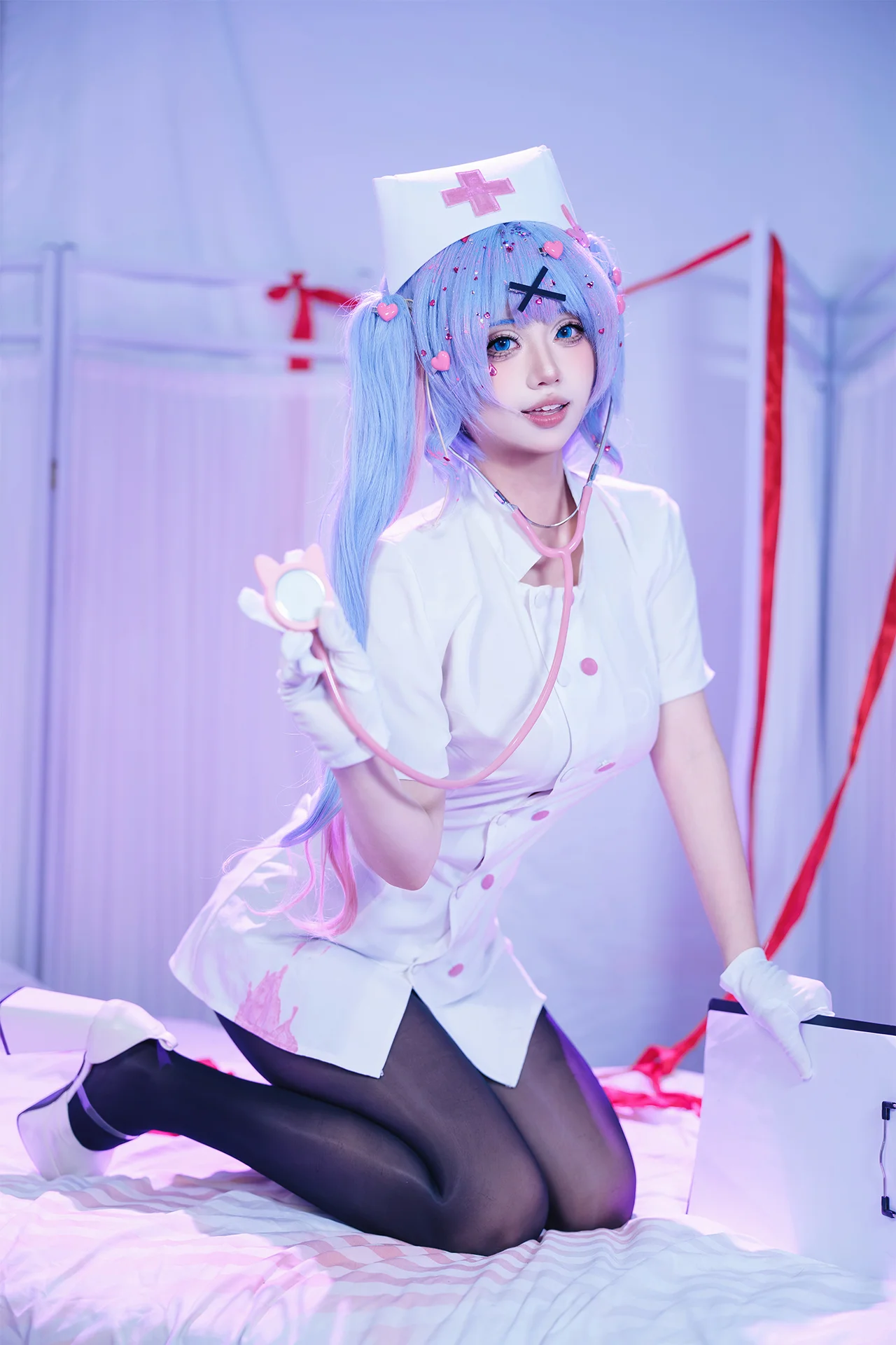 [Hatsune Miku cosplay] Rabbit Hole Nurse's Exclusive Ward, Don't Want to Be Discharged Today Either - Image 1