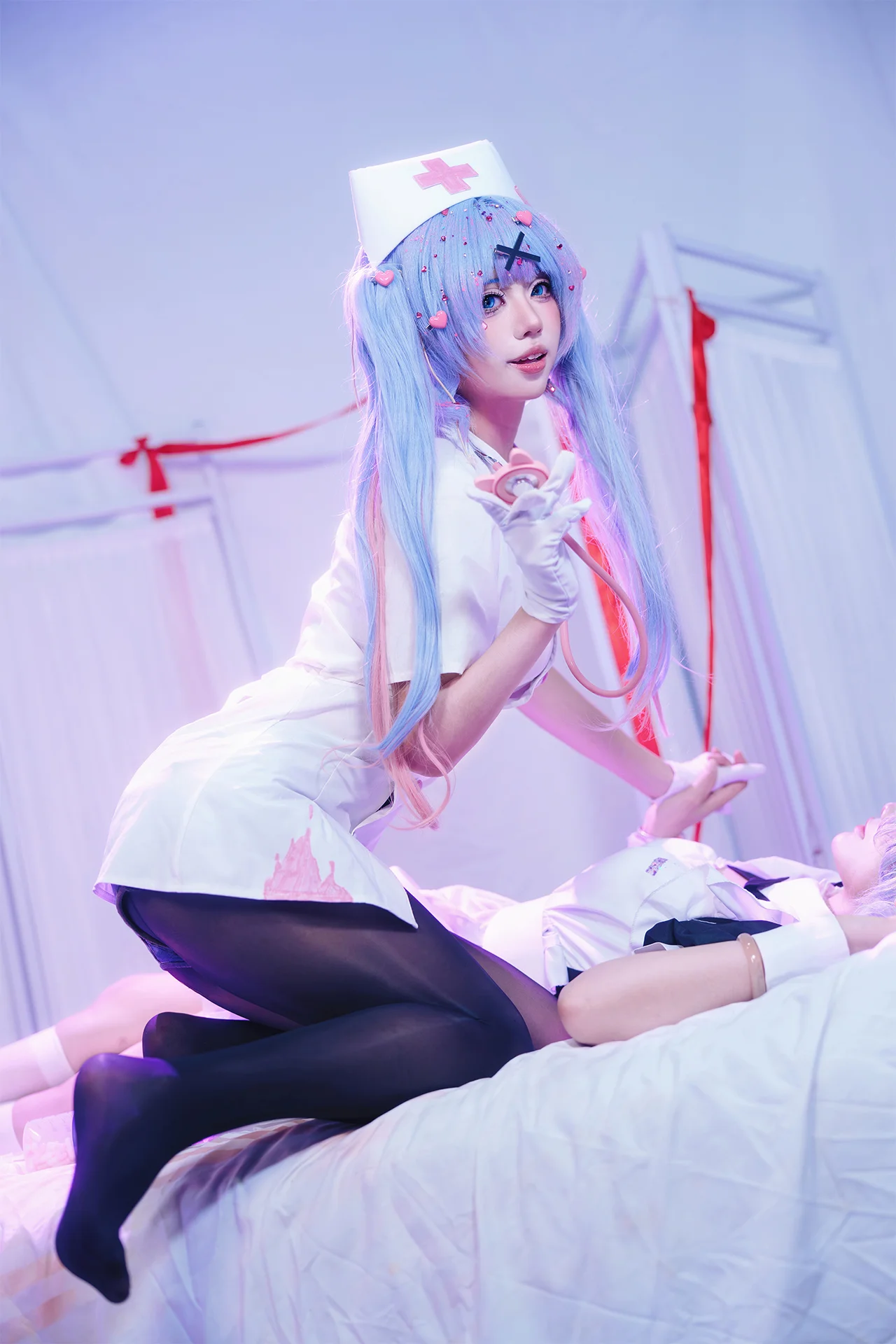 [Hatsune Miku cosplay] Rabbit Hole Nurse's Exclusive Ward, Don't Want to Be Discharged Today Either - Image 2