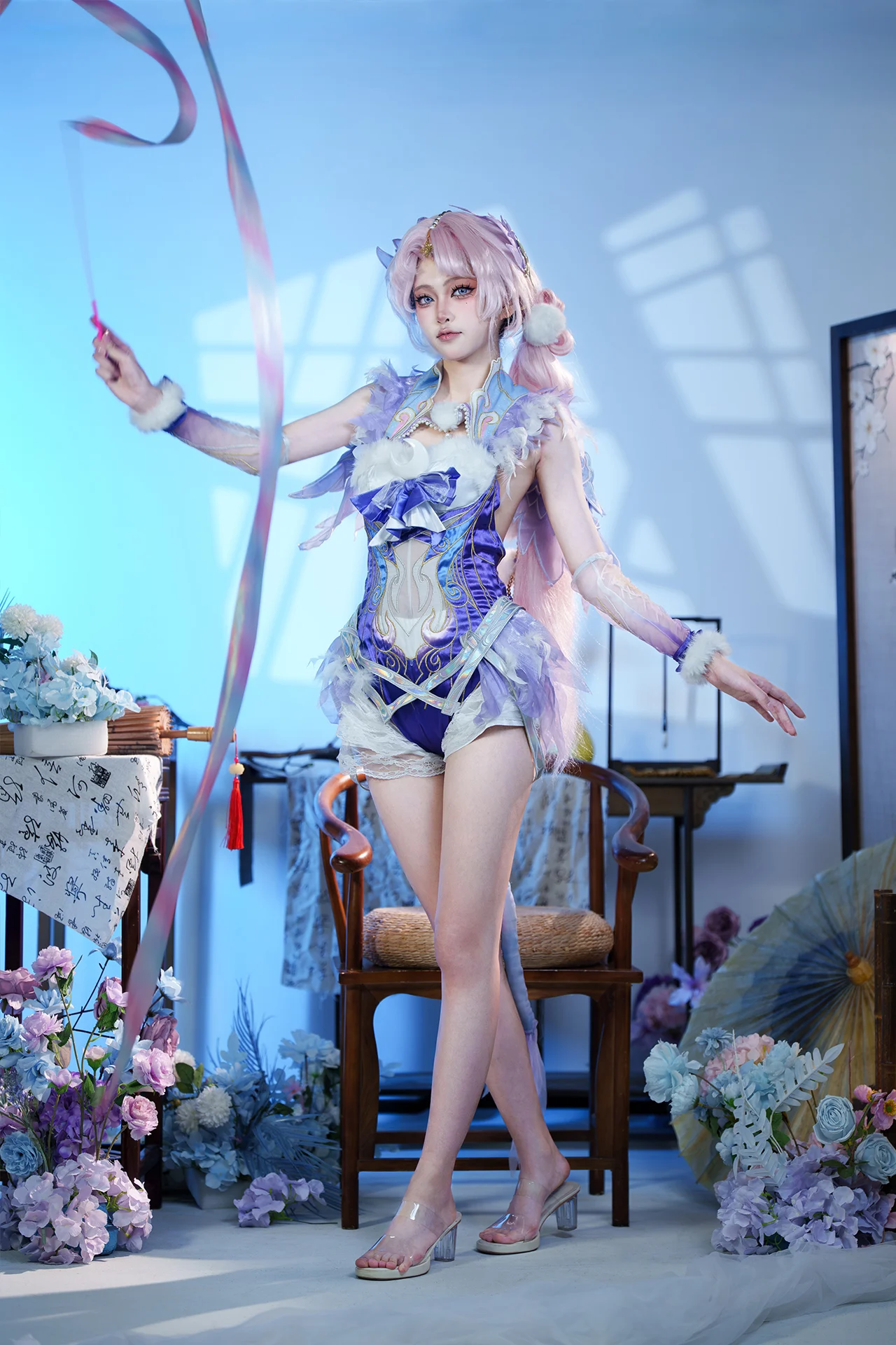 【殷紫萍cos】清冷蓝紫调的仙气幻梦 - 第 2 张
