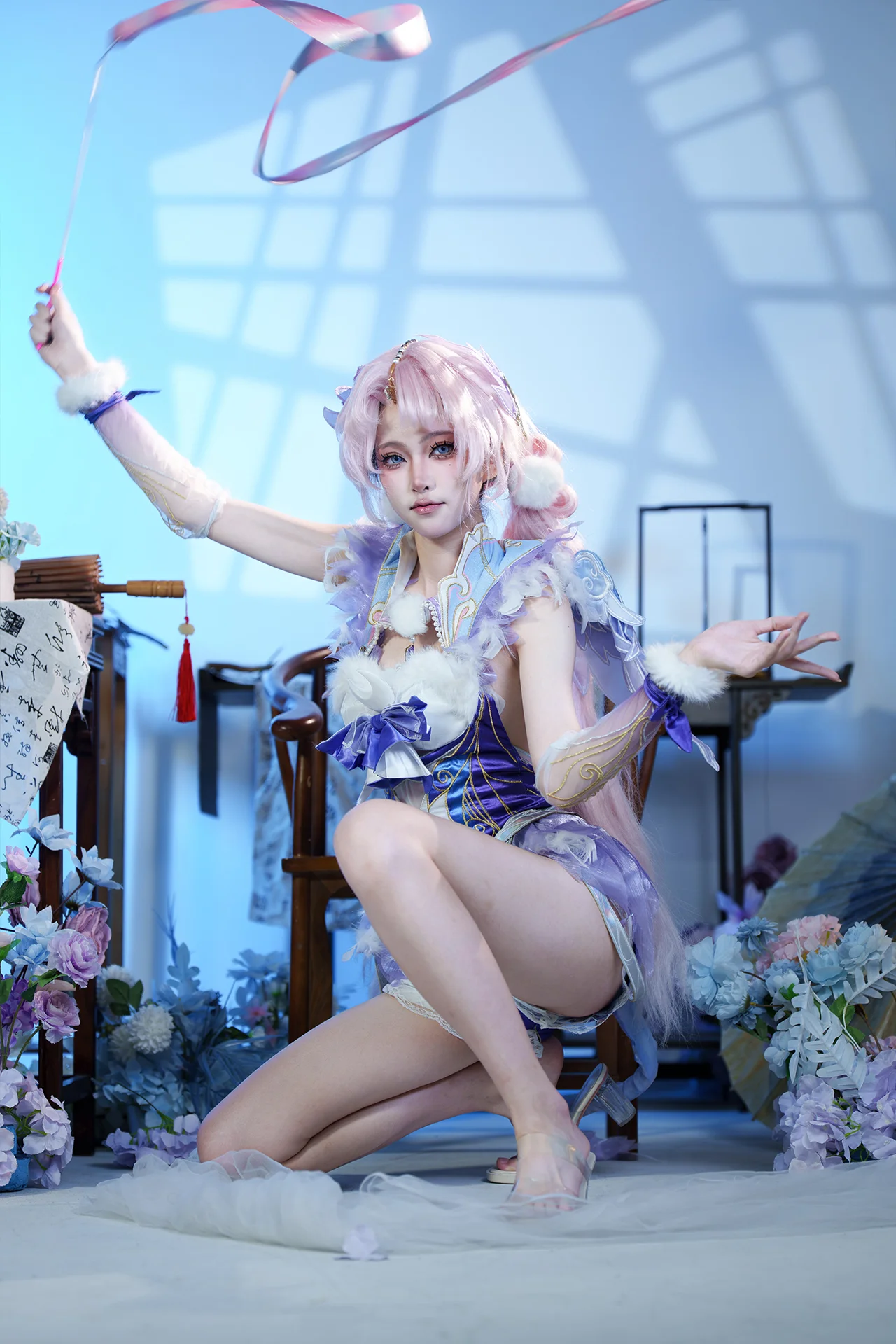 【殷紫萍cos】清冷蓝紫调的仙气幻梦 - 第 3 张