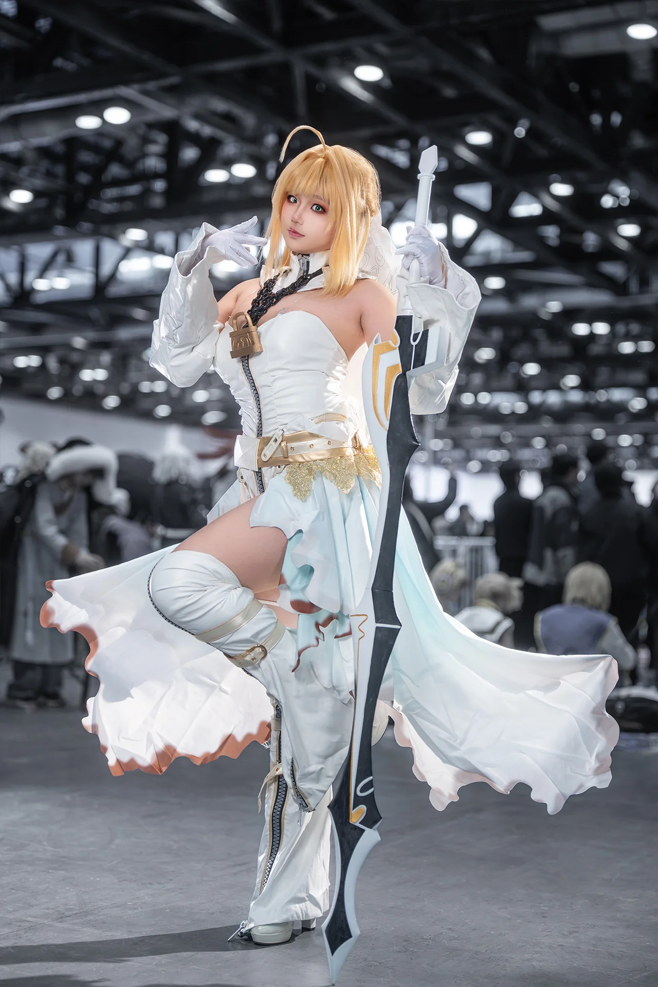 【尼禄花嫁cos】Fate/Grand Order，那柄大剑与白纱的战斗新娘 - 第 2 张