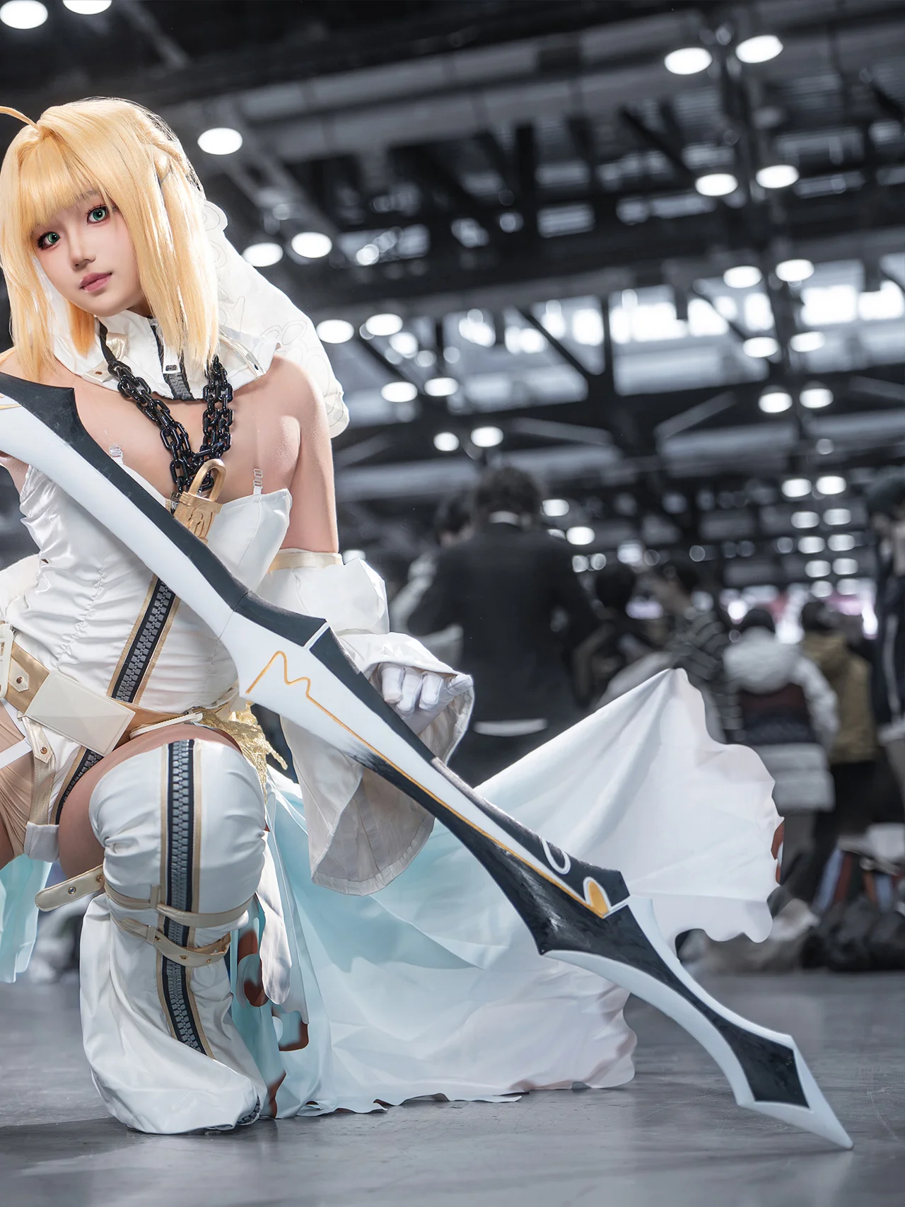 【尼禄花嫁cos】Fate/Grand Order，那柄大剑与白纱的战斗新娘 - 第 4 张