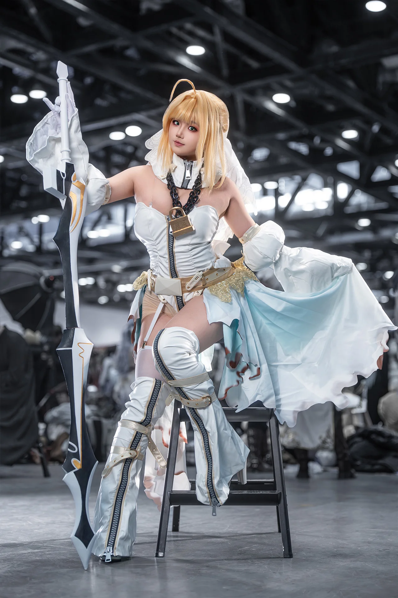 【尼禄花嫁cos】Fate/Grand Order，那柄大剑与白纱的战斗新娘