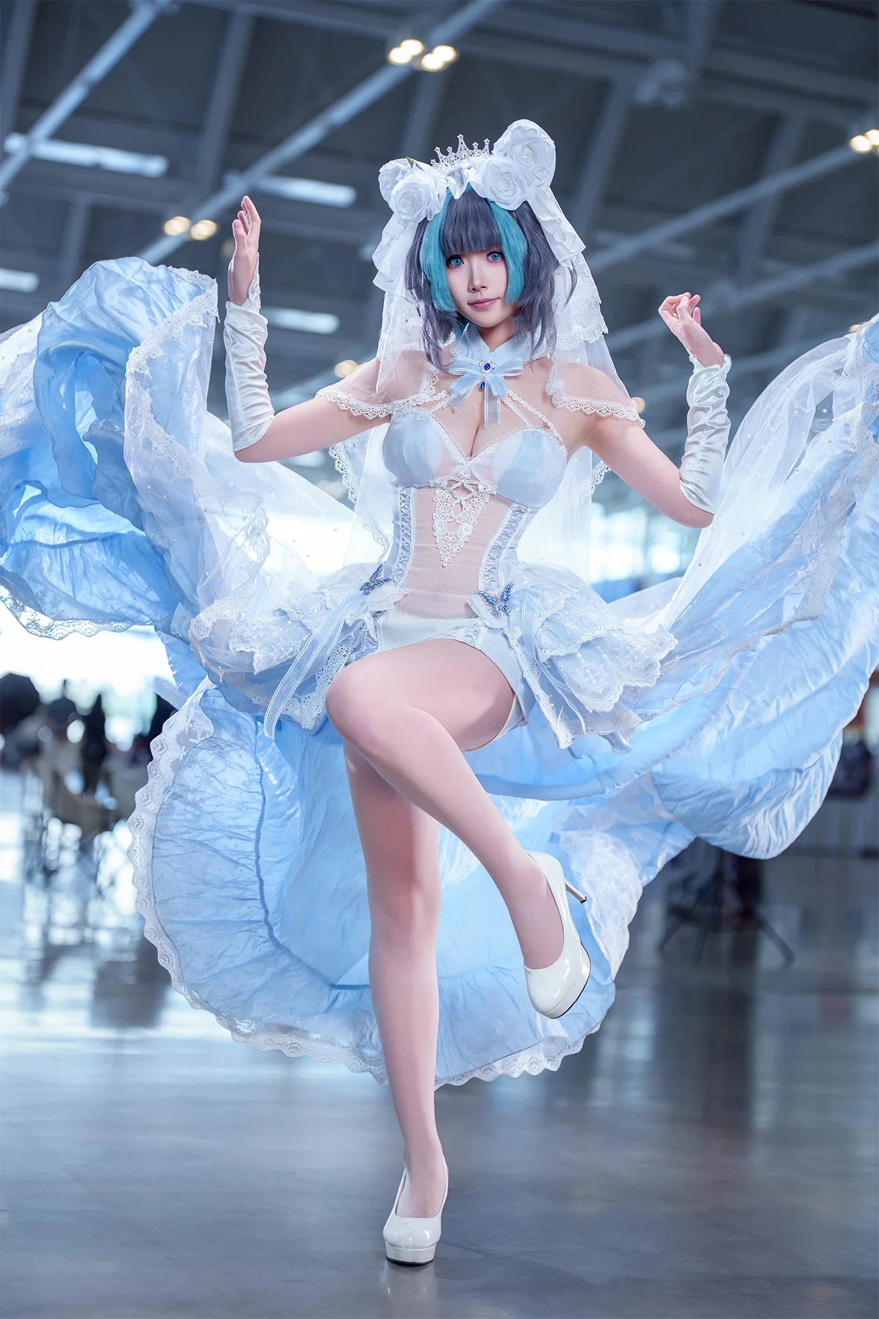 【柴郡cos】碧蓝航线誓约花嫁，指挥官的目光请停留在此处 - 第 1 张