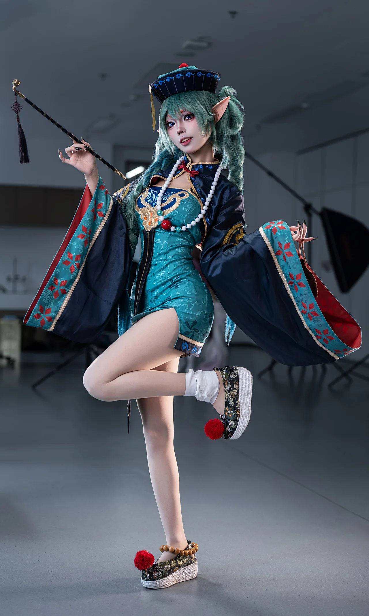 [Hatsune Miku cosplay] Hatsune Little Zombie Look Convention Photos, A Blend of Playfulness and Chinese Style - Image 1