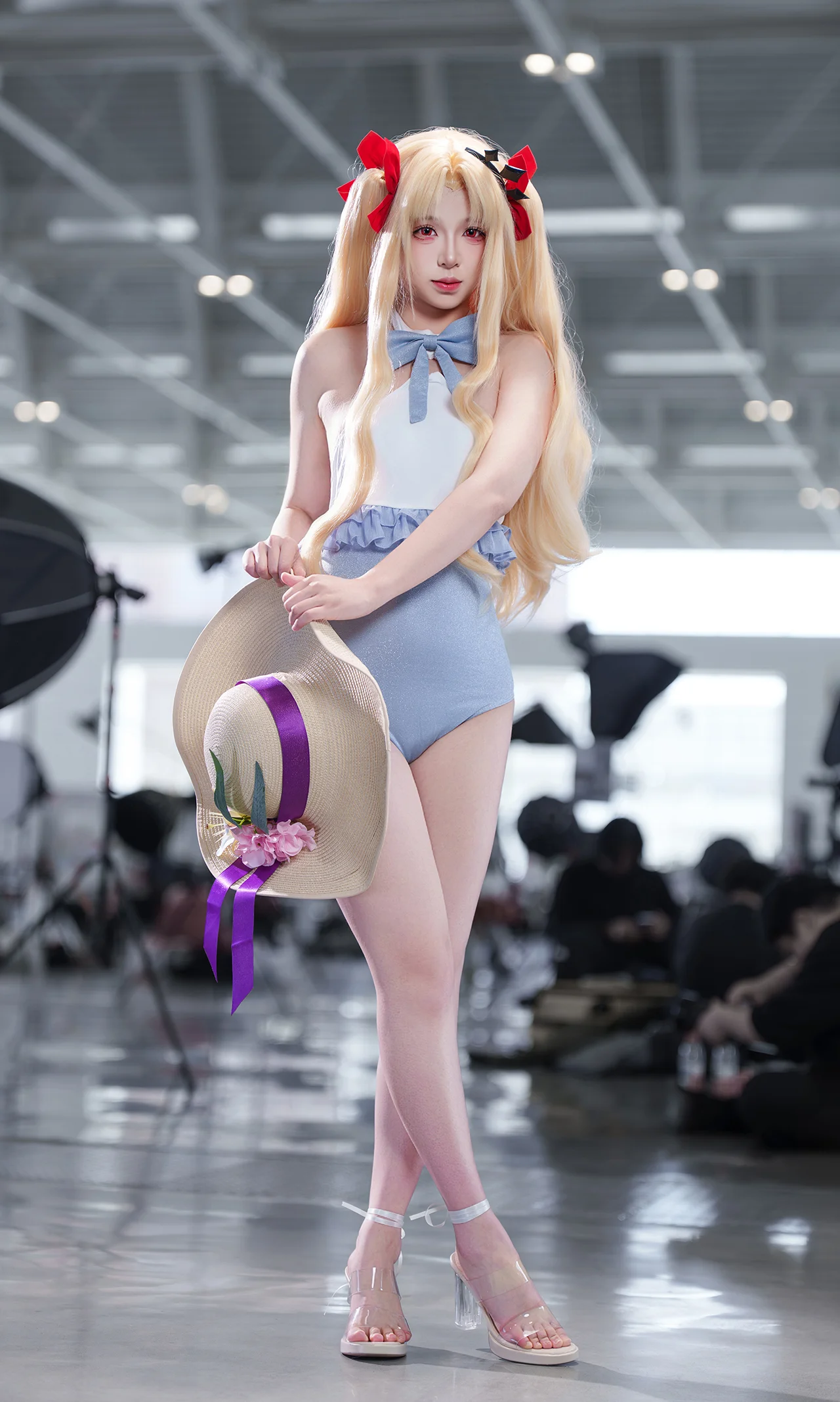 【艾蕾cos】FGO泳装，换上夏日清凉装扮的冥界女神 - 第 3 张