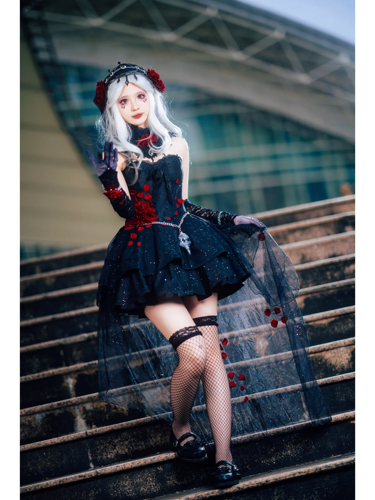 【第五人格心理学家长夜cos】长夜星辰下的哥特风影像 - 第 1 张
