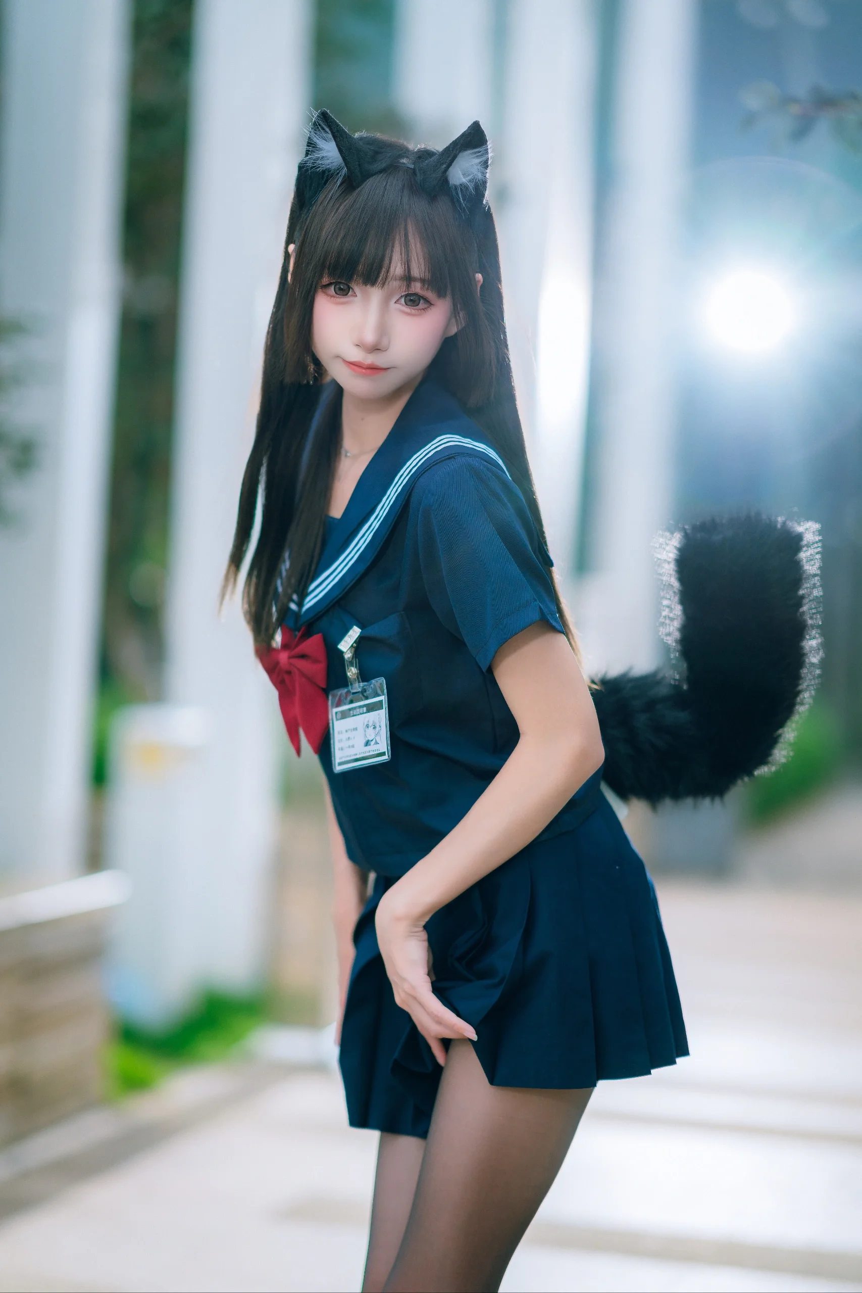 夏日户外水手服猫娘造型漫展外拍 - 第 8 张