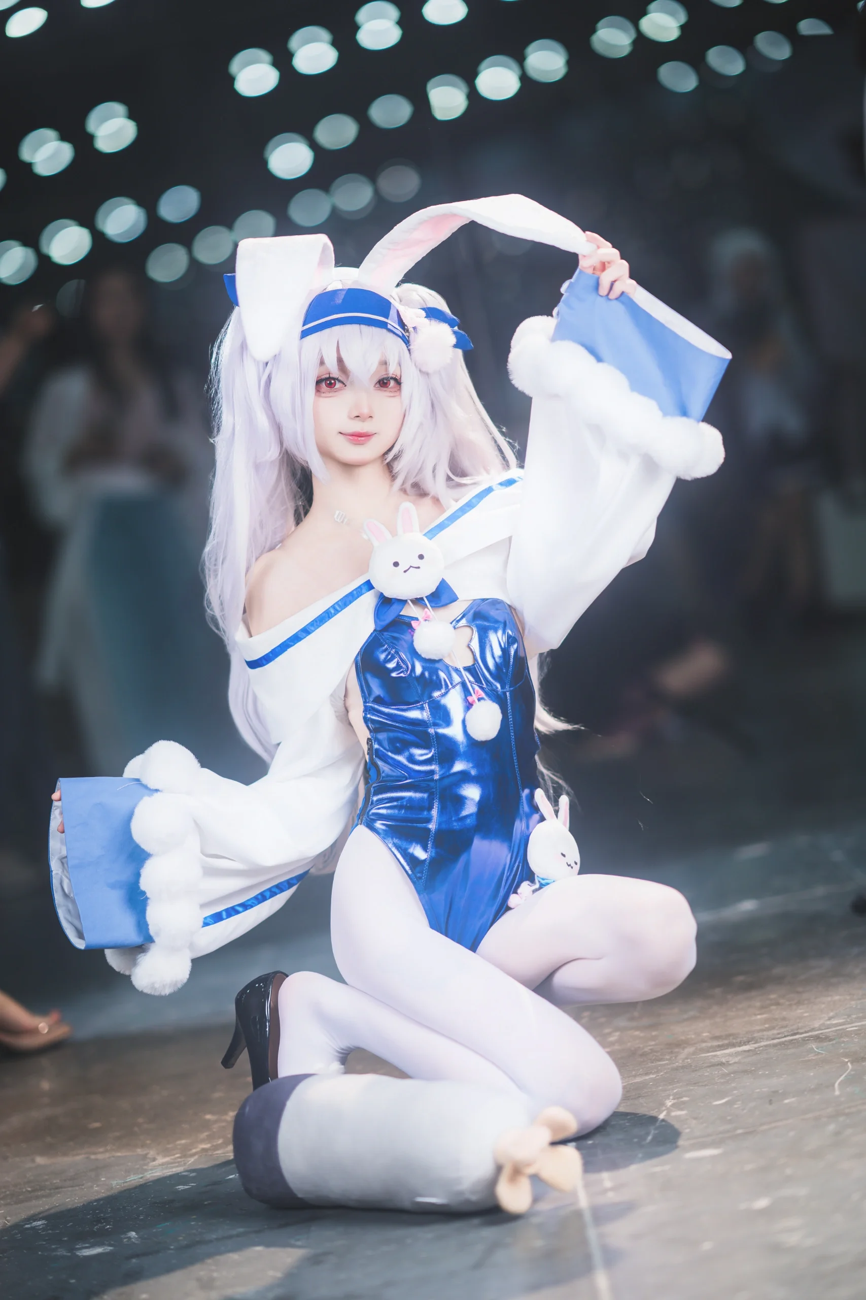 【ラフィー コスプレ】アズールレーンの深圳アニメフェスティバル バニーガール実写 - 4 枚目