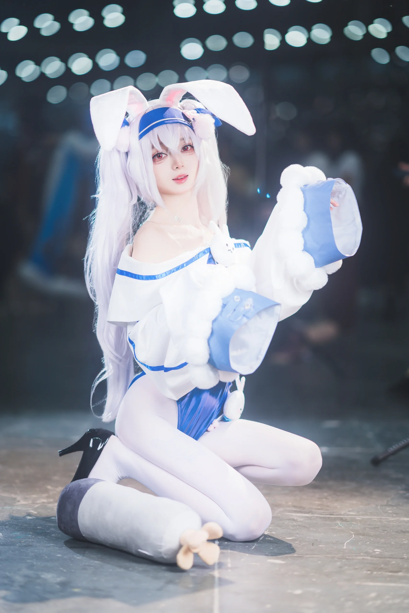 【ラフィー コスプレ】アズールレーンの深圳アニメフェスティバル バニーガール実写 - 6 枚目