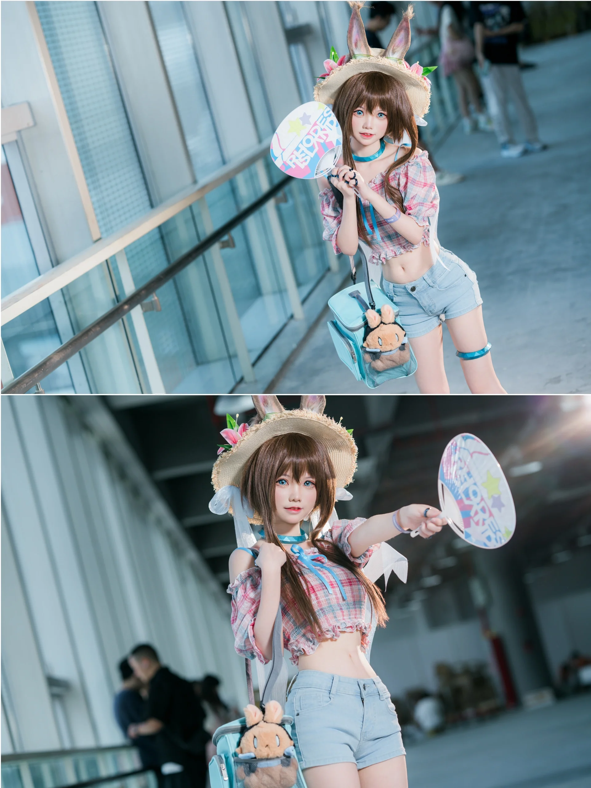 [Amiya Cosplay] Cool Summer Outfit, Who Understands the Joy of a Midriff-Baring Look? - Image 1