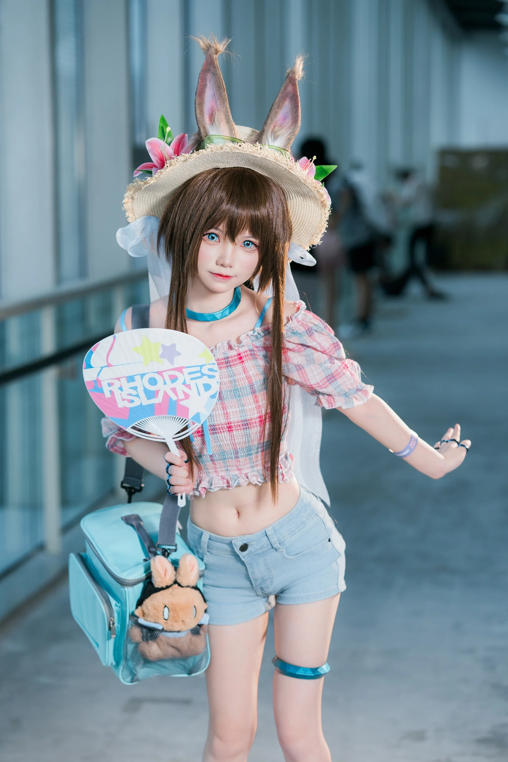 [Amiya Cosplay] Cool Summer Outfit, Who Understands the Joy of a Midriff-Baring Look? - Image 5