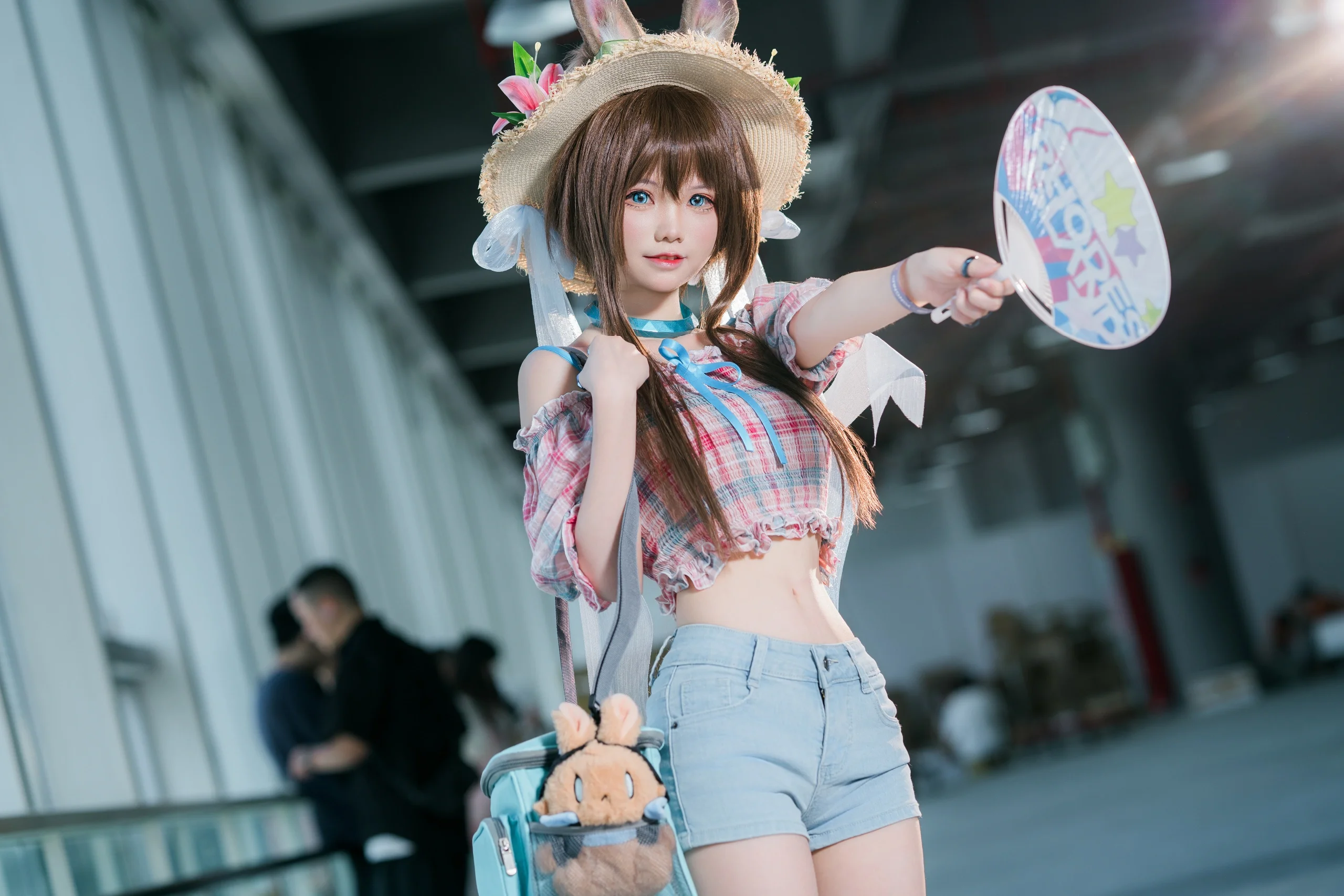 [Amiya Cosplay] Cool Summer Outfit, Who Understands the Joy of a Midriff-Baring Look? - Image 6