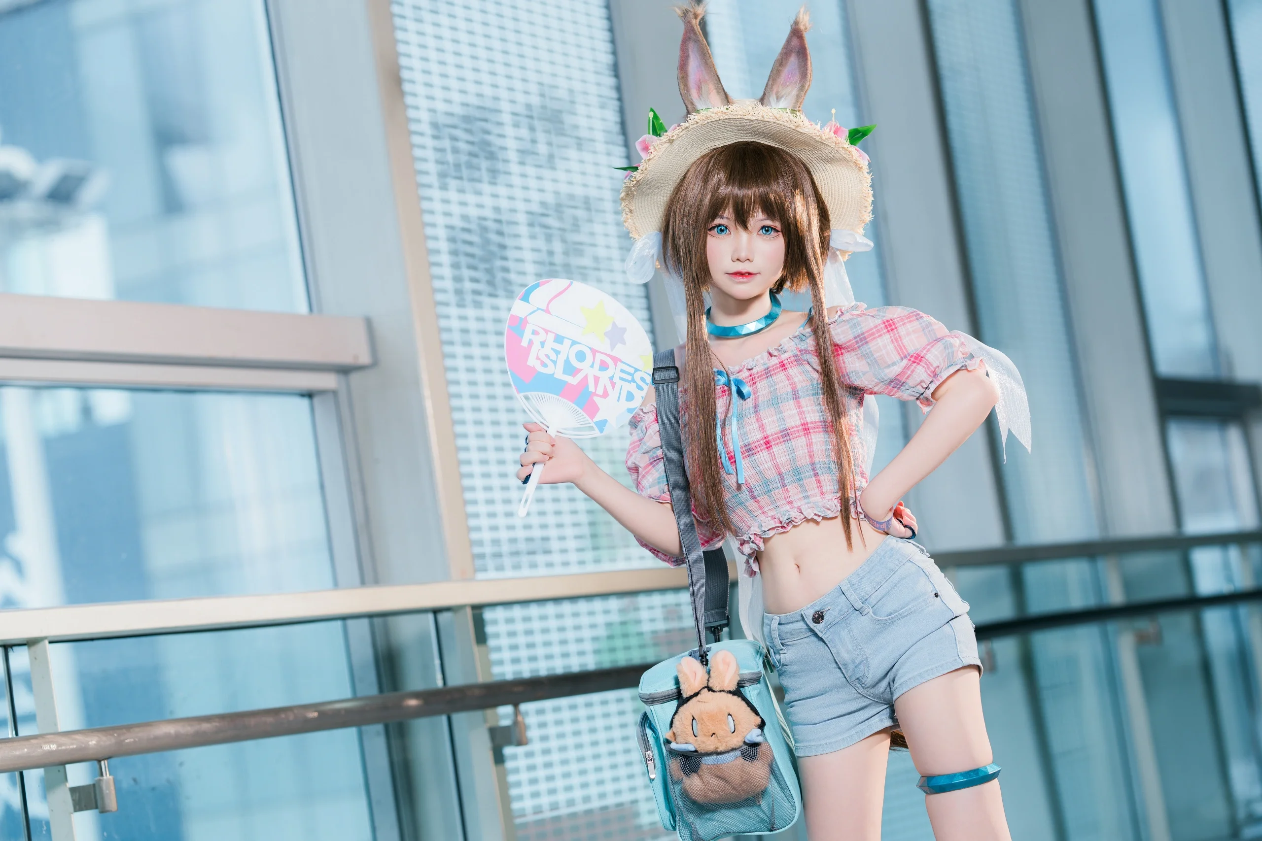 [Amiya Cosplay] Cool Summer Outfit, Who Understands the Joy of a Midriff-Baring Look? - Image 7