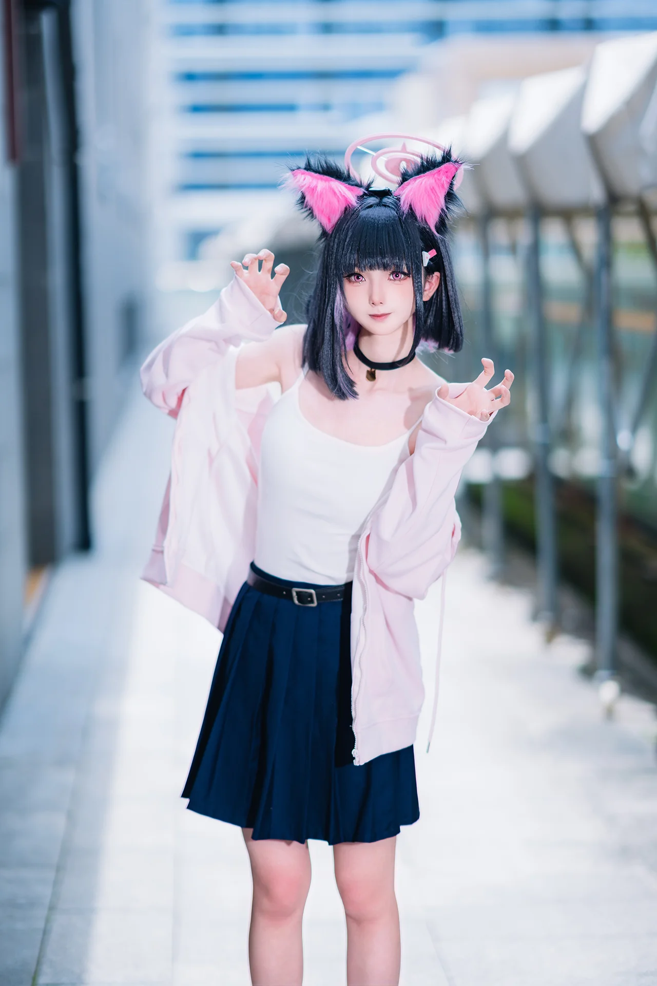 【杏山和纱cos】碧蓝档案里的清爽猫猫日常