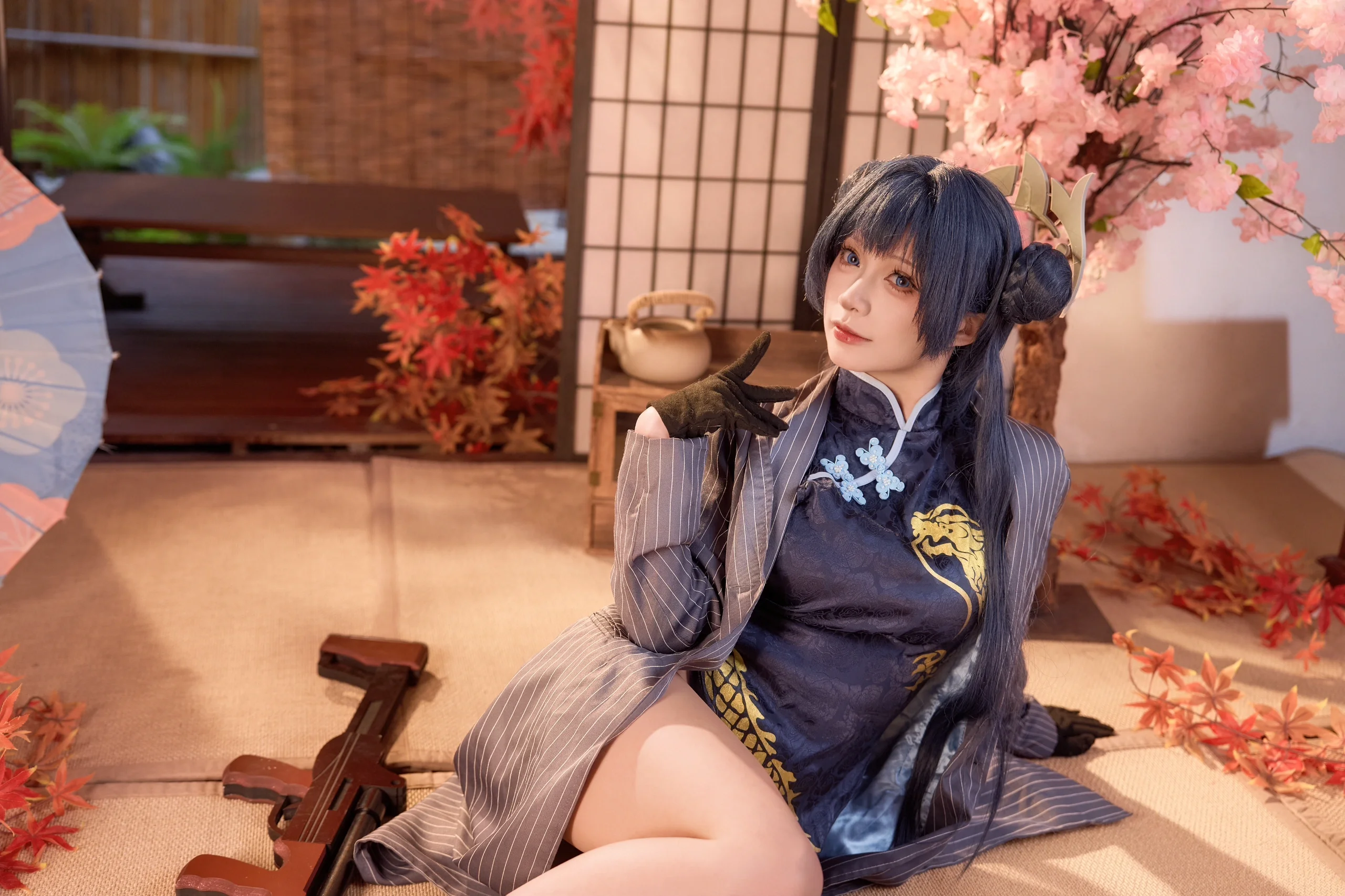 【妃咲cos】碧蓝档案中的日式和风特写 - 第 3 张