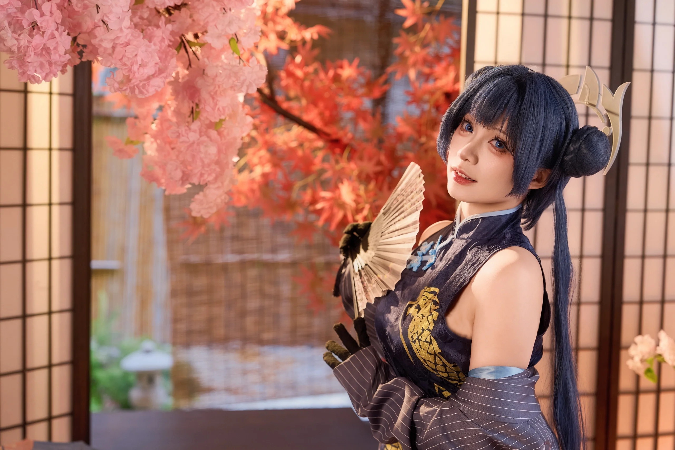 【妃咲cos】碧蓝档案中的日式和风特写 - 第 5 张