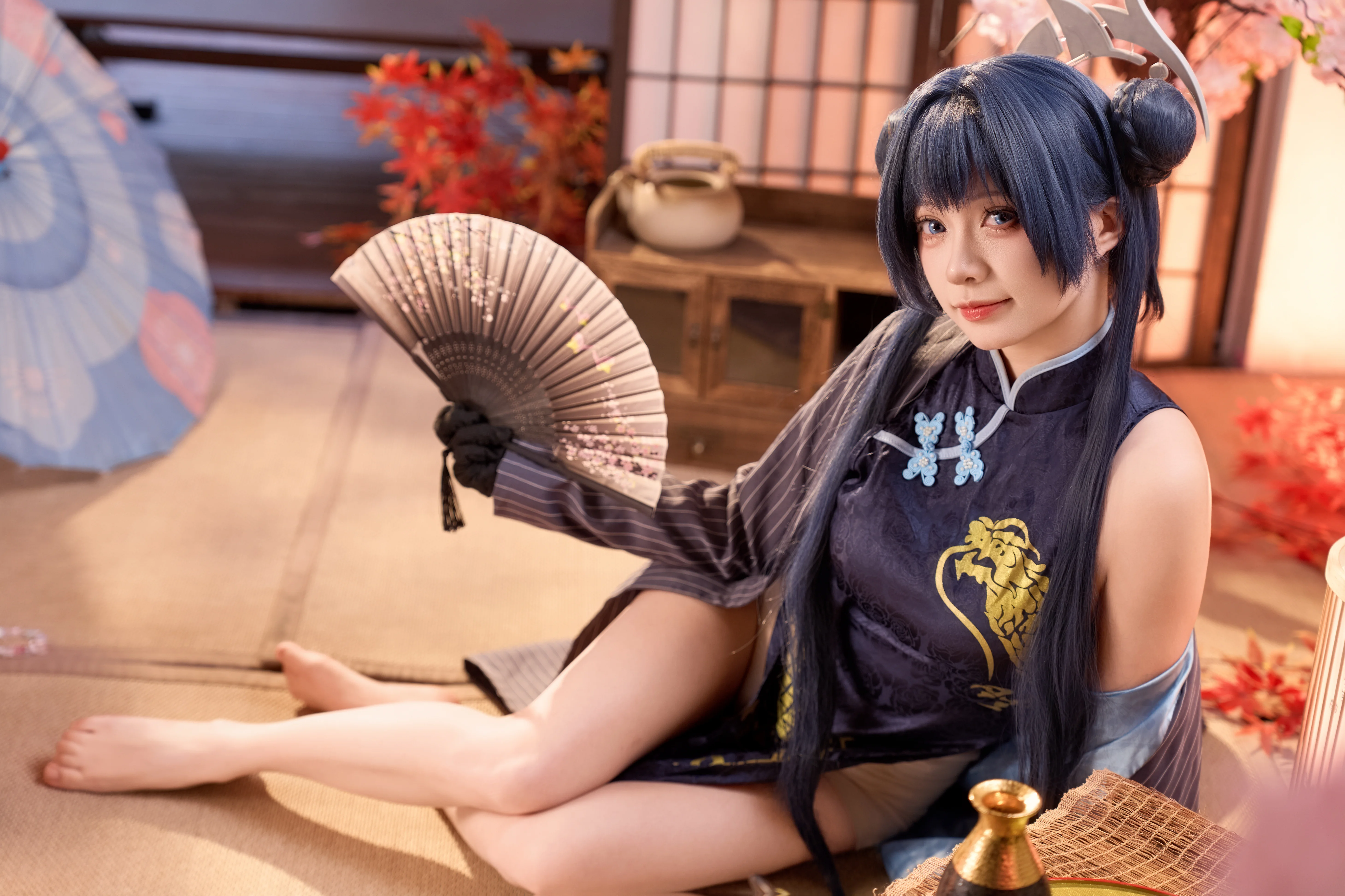 【妃咲cos】碧蓝档案中的日式和风特写 - 第 7 张