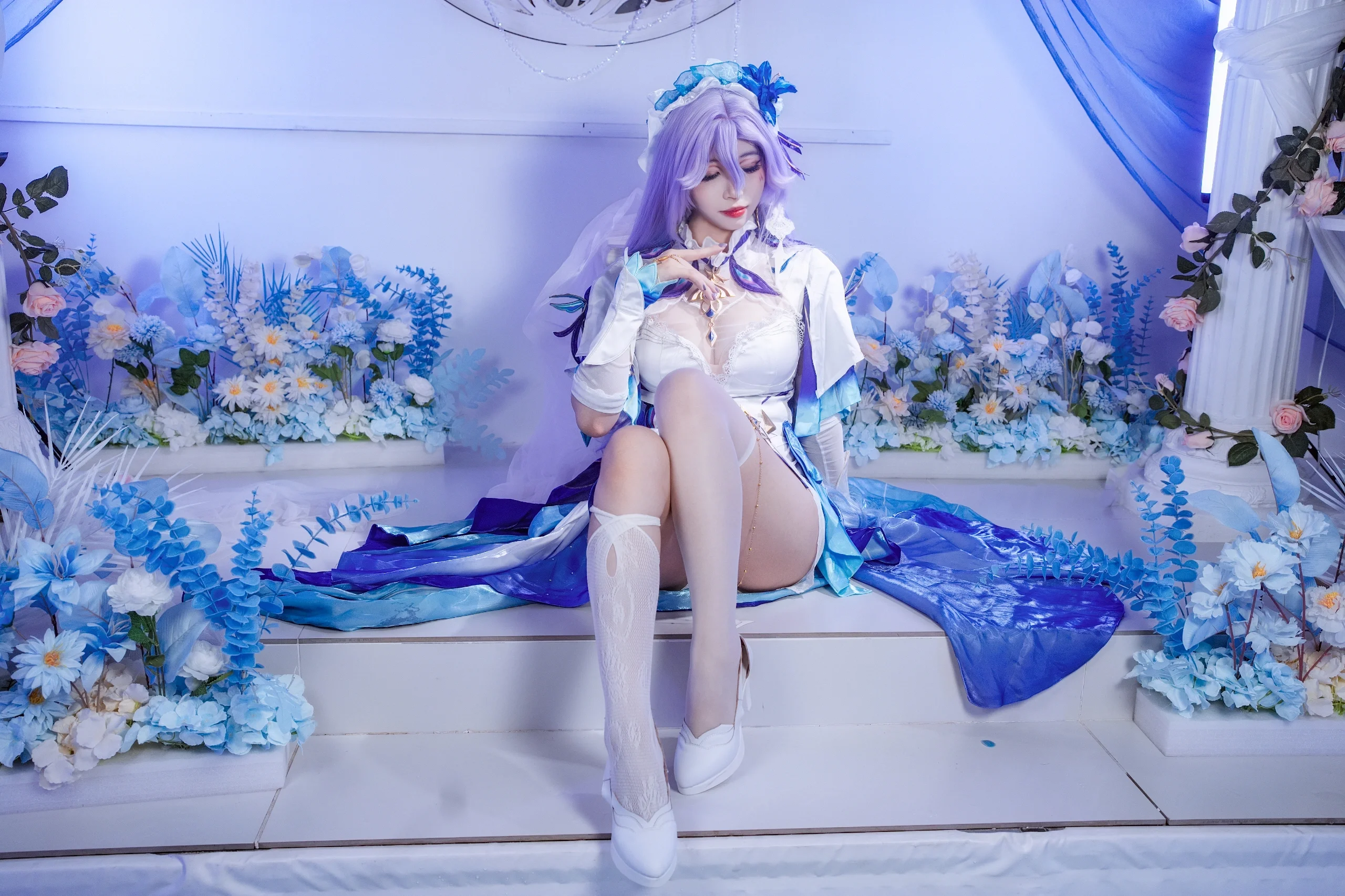 【坎特蕾拉cos】鸣潮深海水母的静谧与华丽 - 第 6 张