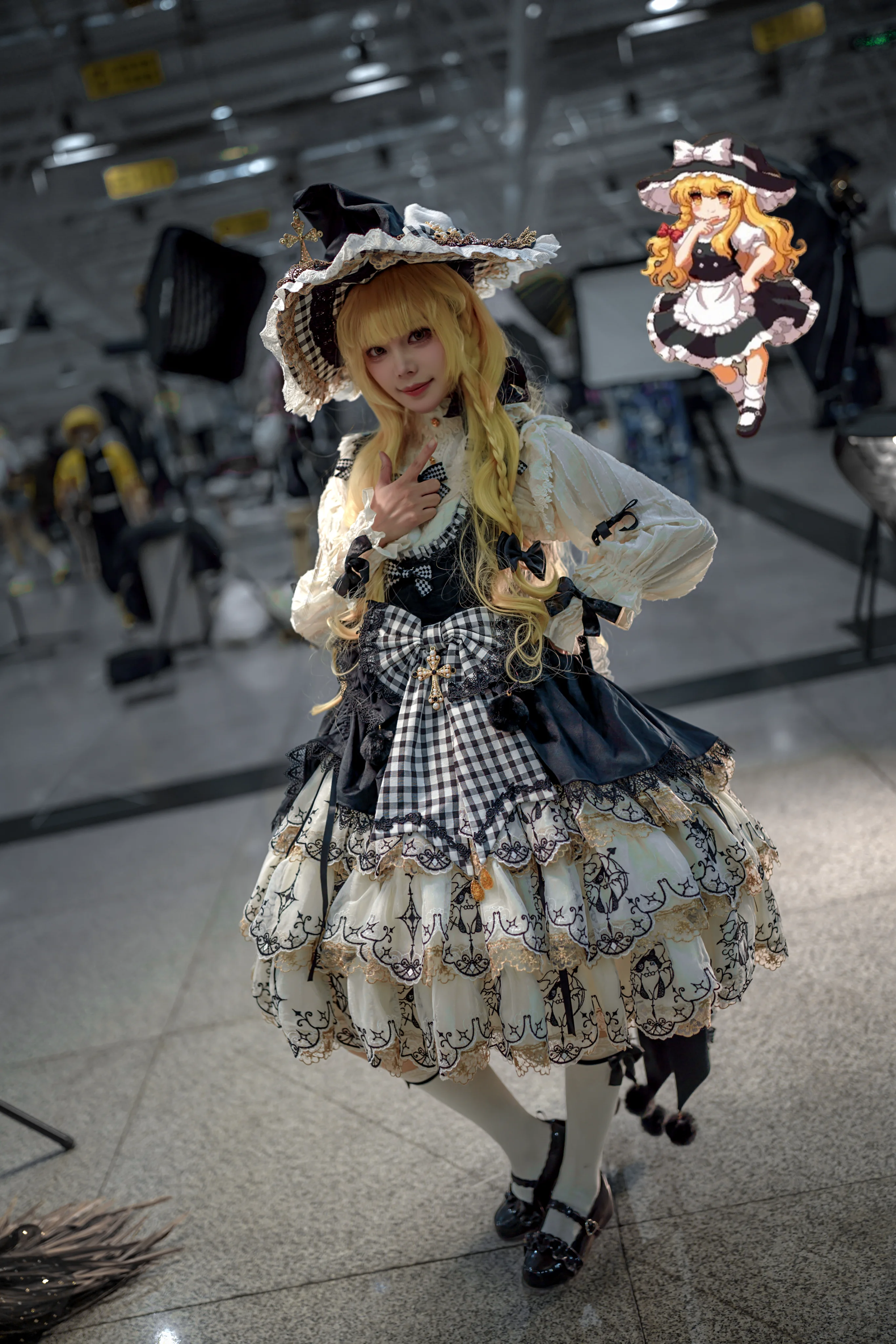 【雾雨魔理沙cos】东方夜雀食堂里二设的魔法料理少女装束