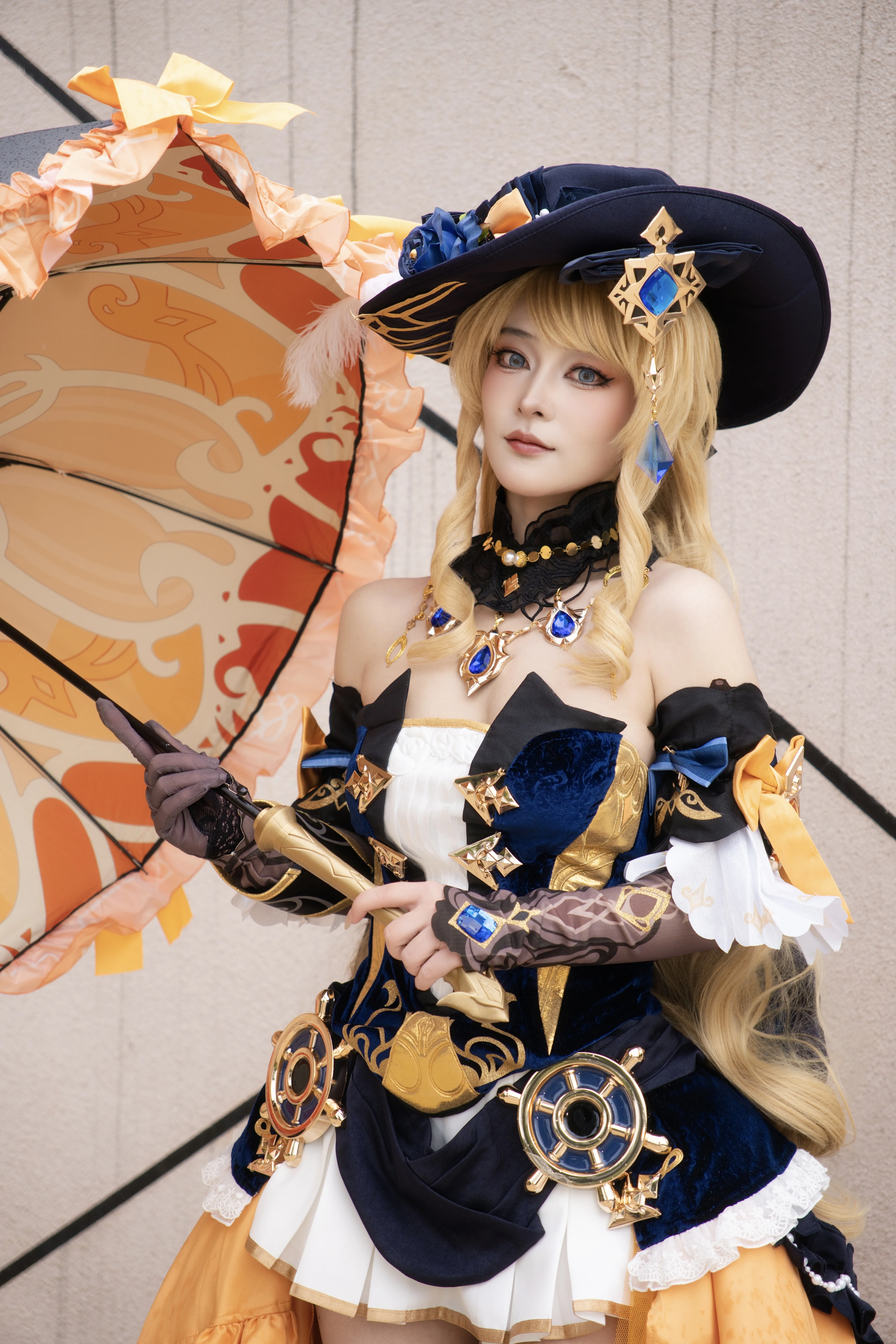 【娜維婭cos】原神楓丹之旅，明豔黃玫瑰與耀眼藍寶石 - 第 4 張