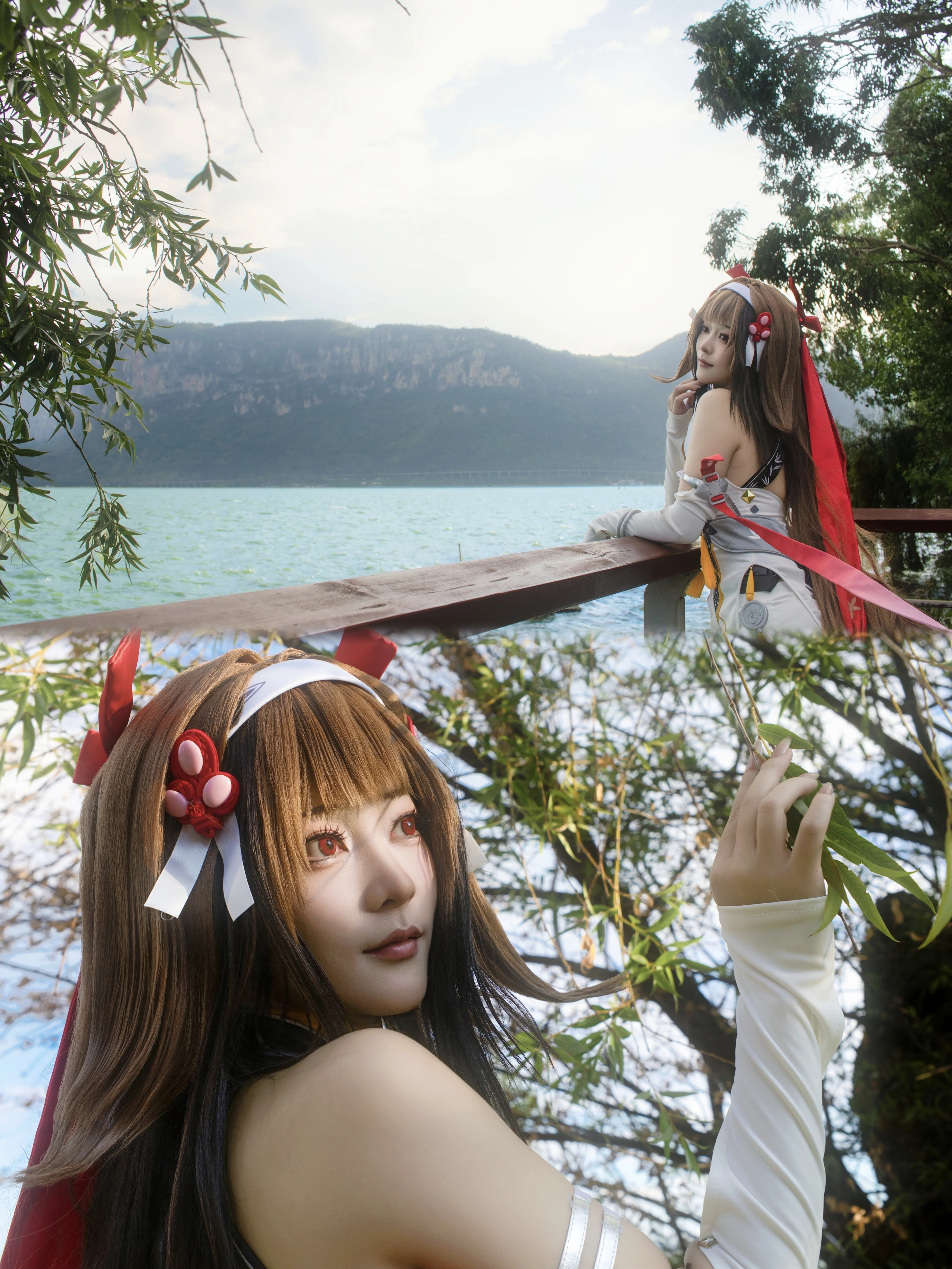 【叶瞬光cos】绝区零山水外景，持剑迎风 - 第 2 张
