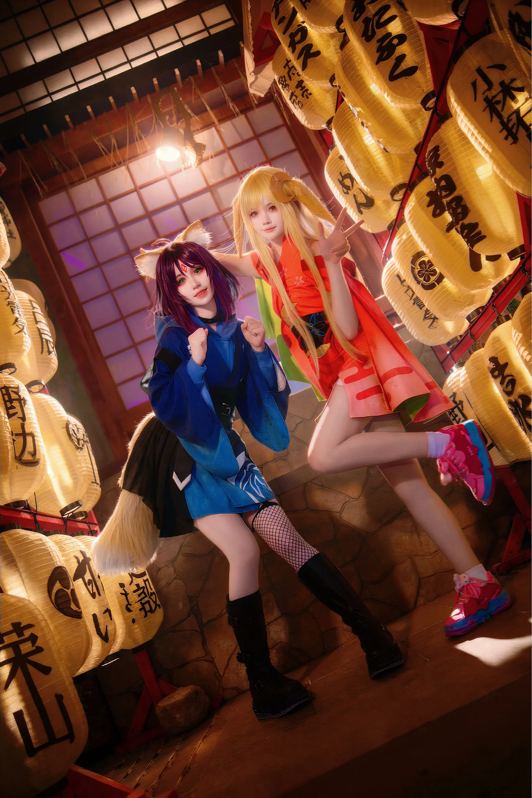 【辉夜姬cos】超时空辉夜姬，双人互动定格美好瞬间 - 第 1 张