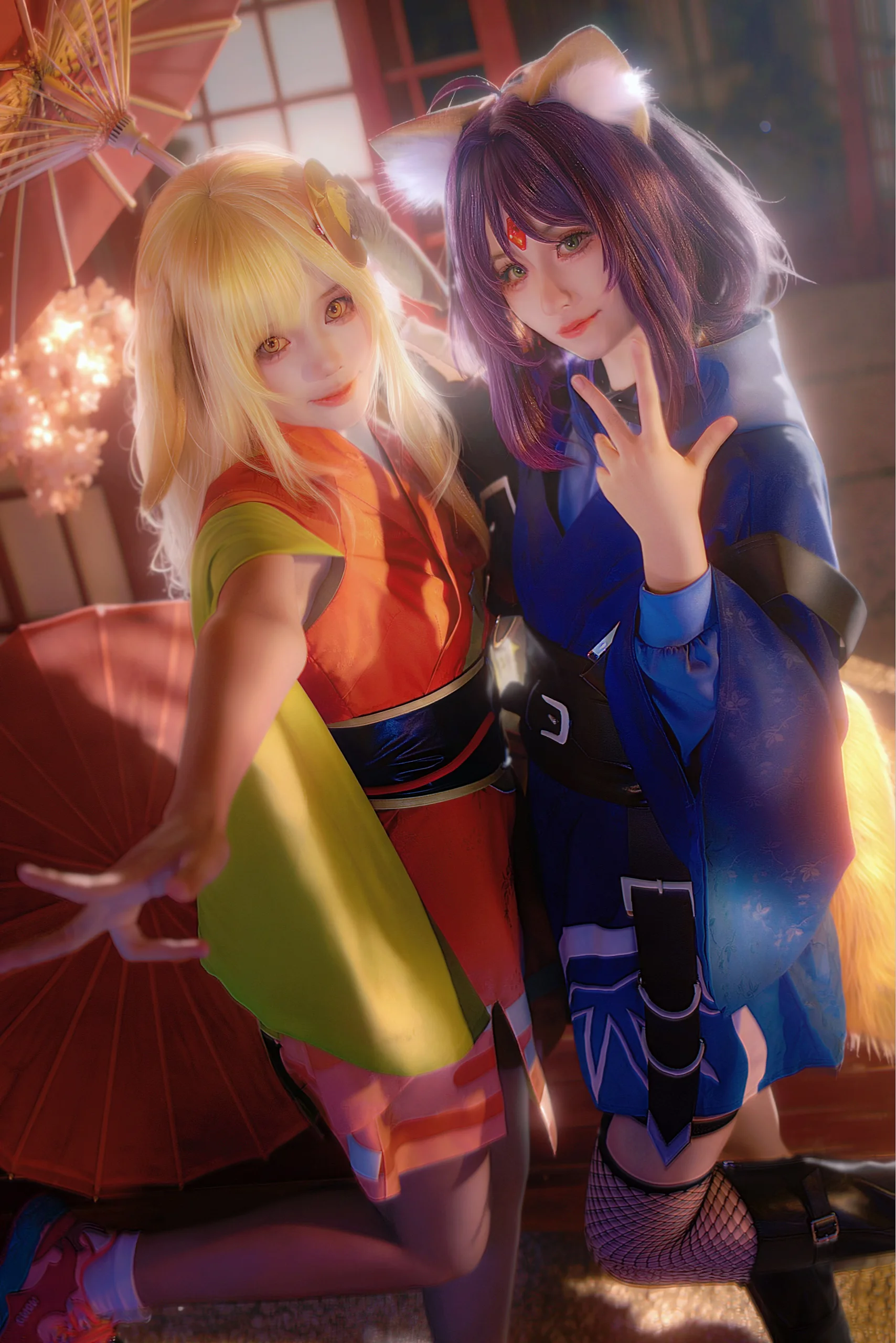 【辉夜姬cos】超时空辉夜姬，双人互动定格美好瞬间 - 第 3 张
