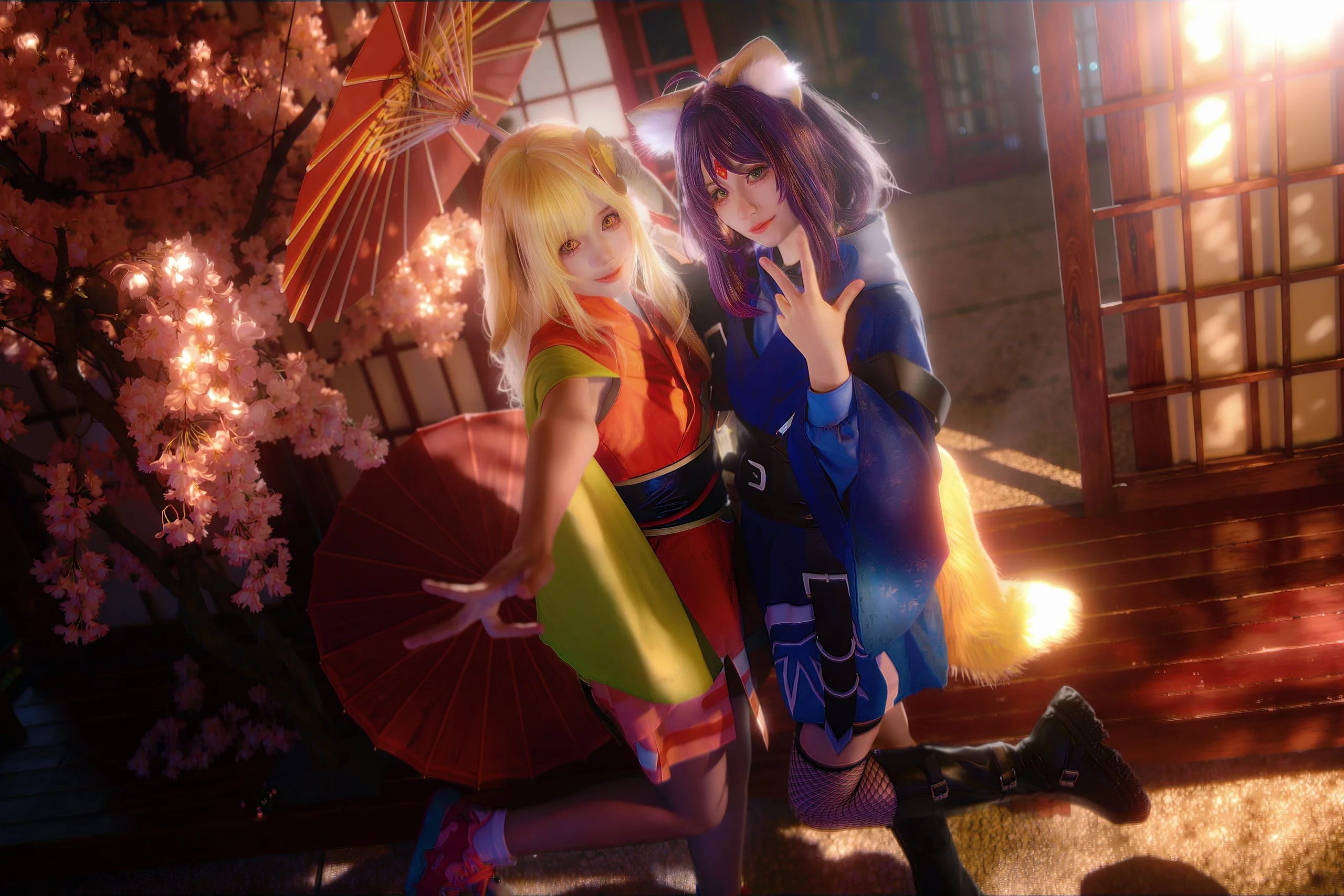 【辉夜姬cos】超时空辉夜姬，双人互动定格美好瞬间 - 第 7 张