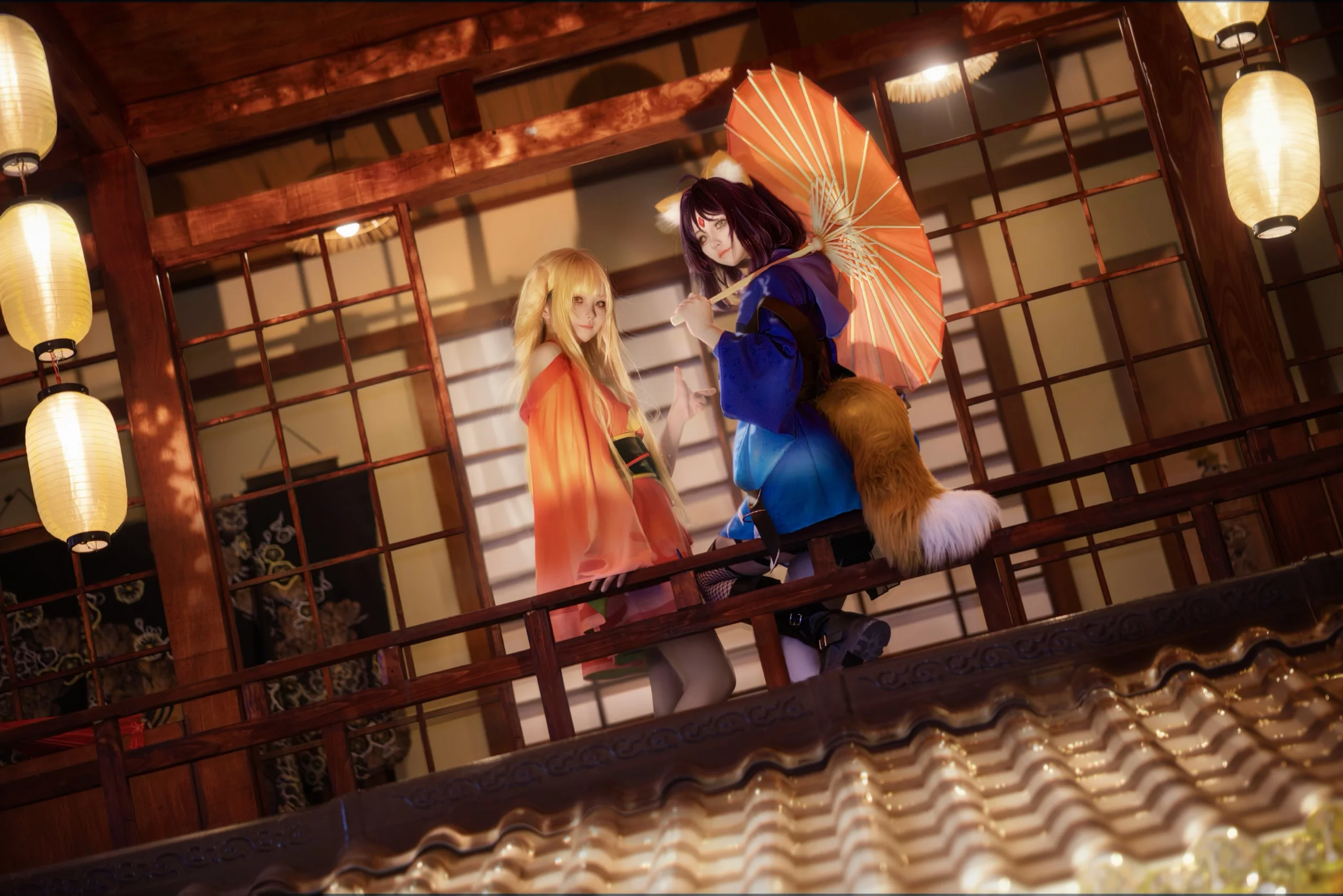 【辉夜姬cos】超时空辉夜姬，双人互动定格美好瞬间 - 第 8 张