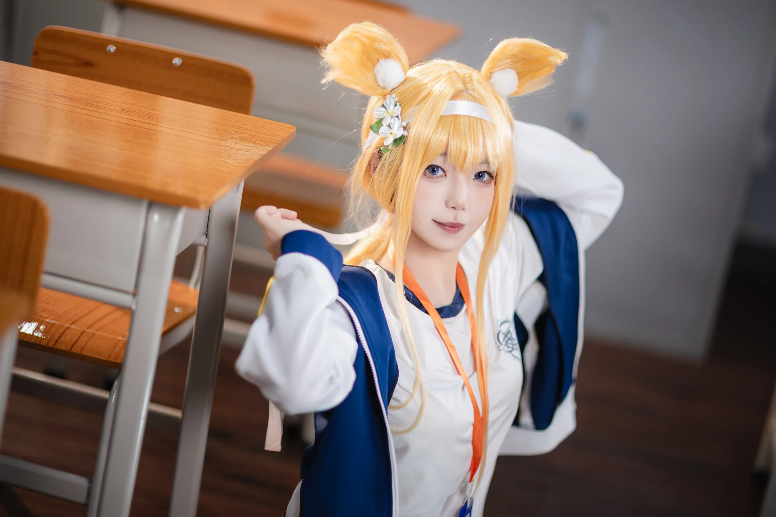 【伊落瑪麗cos】蔚藍檔案體操服，教室裡的青春日常 - 第 14 張