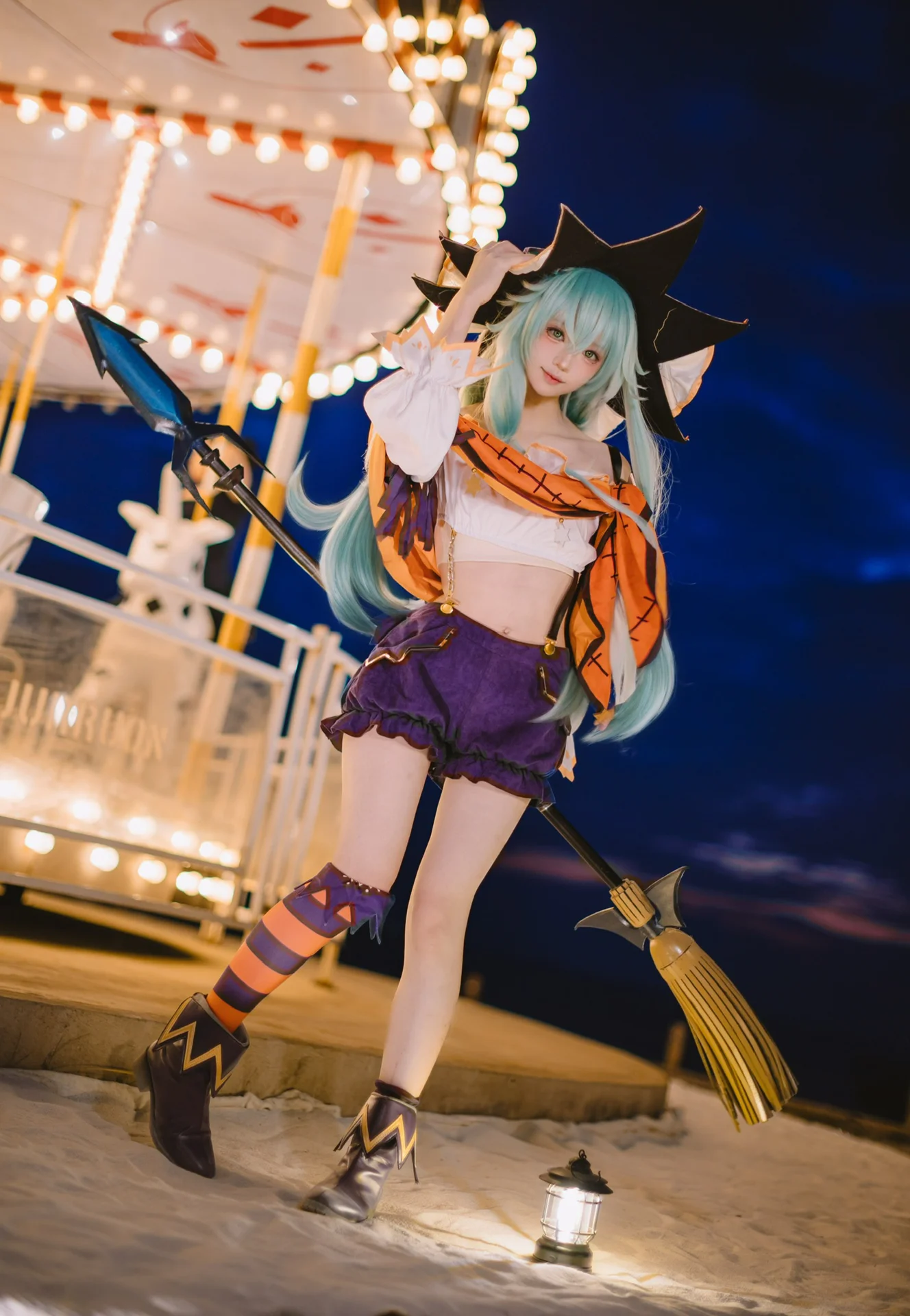 【七罪cos】约会大作战，海边旋转木马的万圣节魔法 - 第 3 张