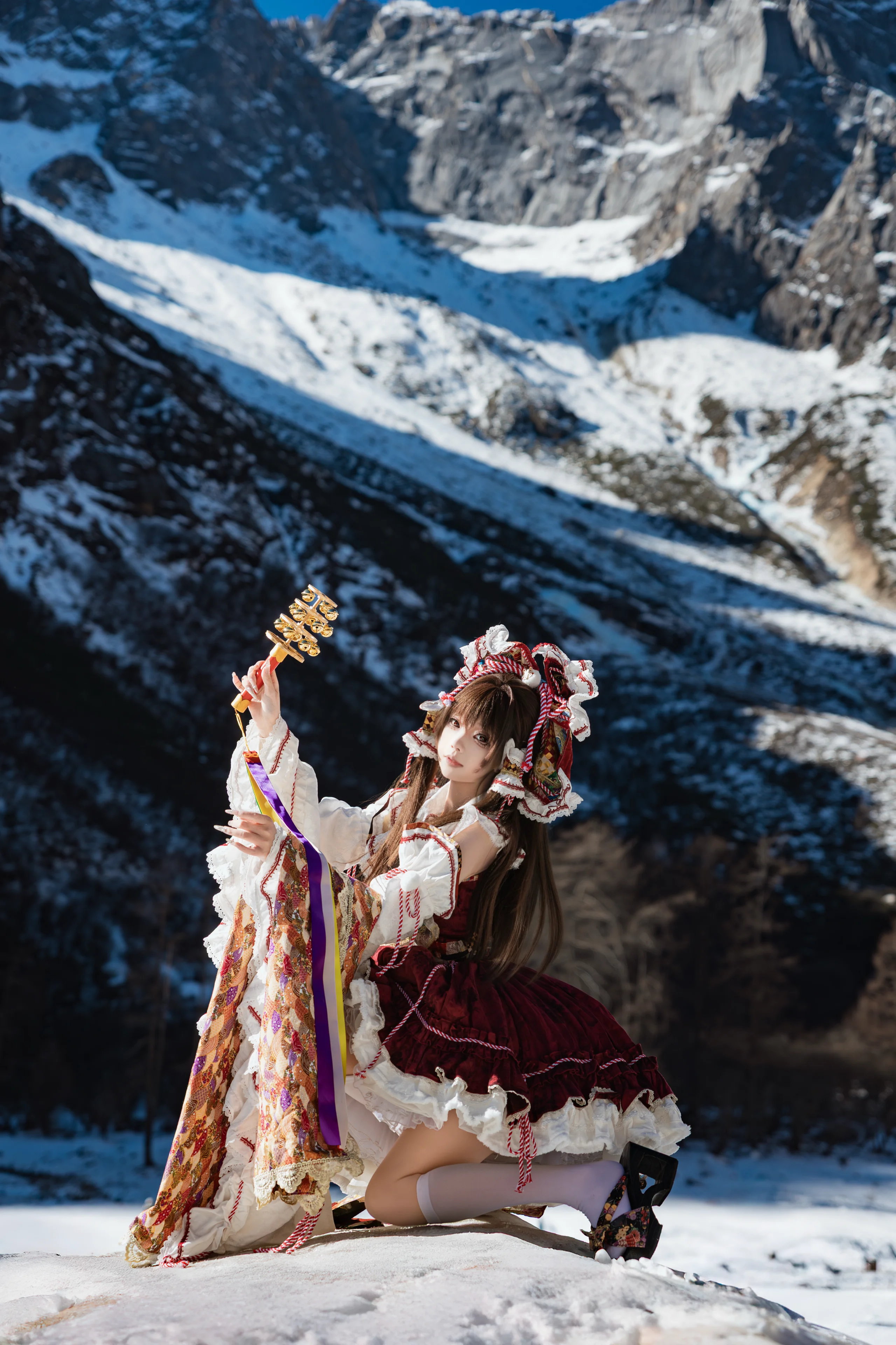 【东方project灵梦cos】雪山的呼吸与风的形状 - 第 4 张