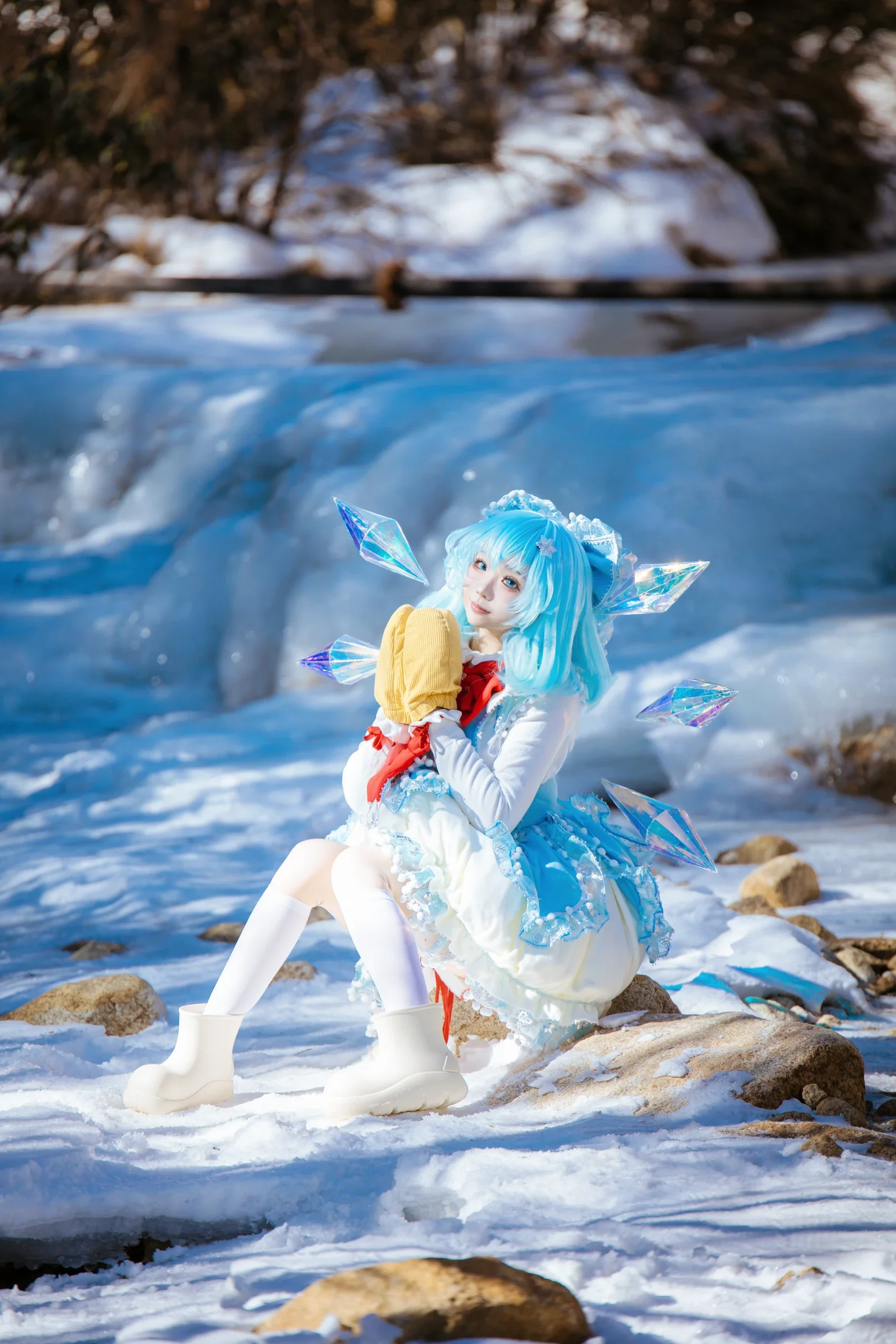 【琪露诺cos】川西冰雪中的妖精，与自然元素的共鸣