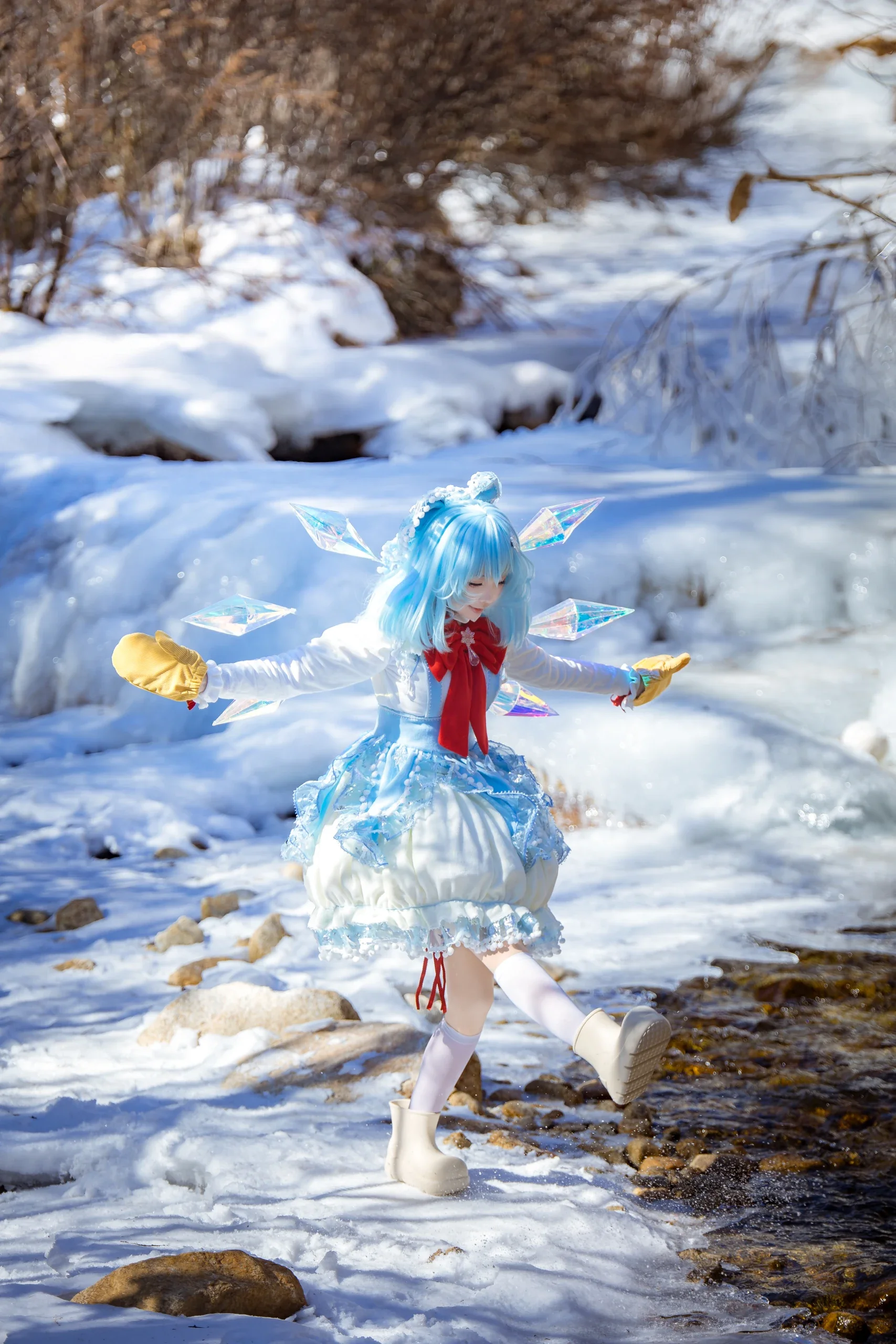 【琪露诺cos】川西冰雪中的妖精，与自然元素的共鸣 - 第 3 张