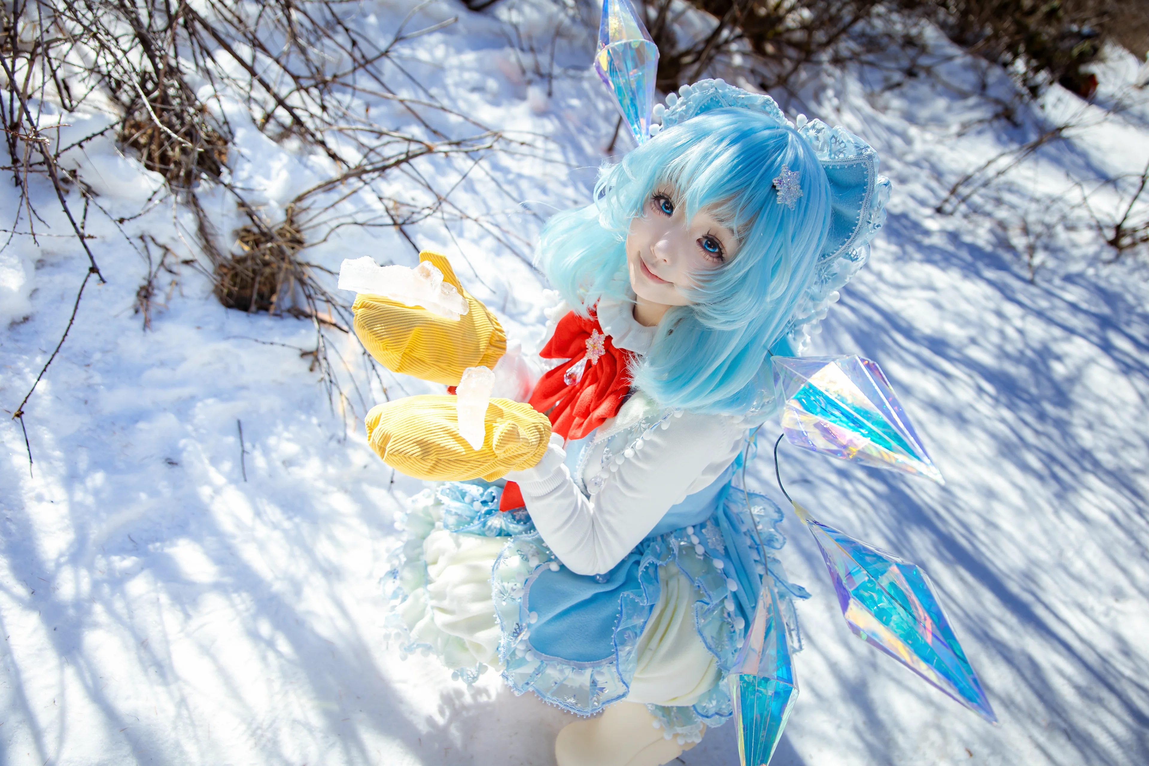 【琪露诺cos】川西冰雪中的妖精，与自然元素的共鸣 - 第 5 张