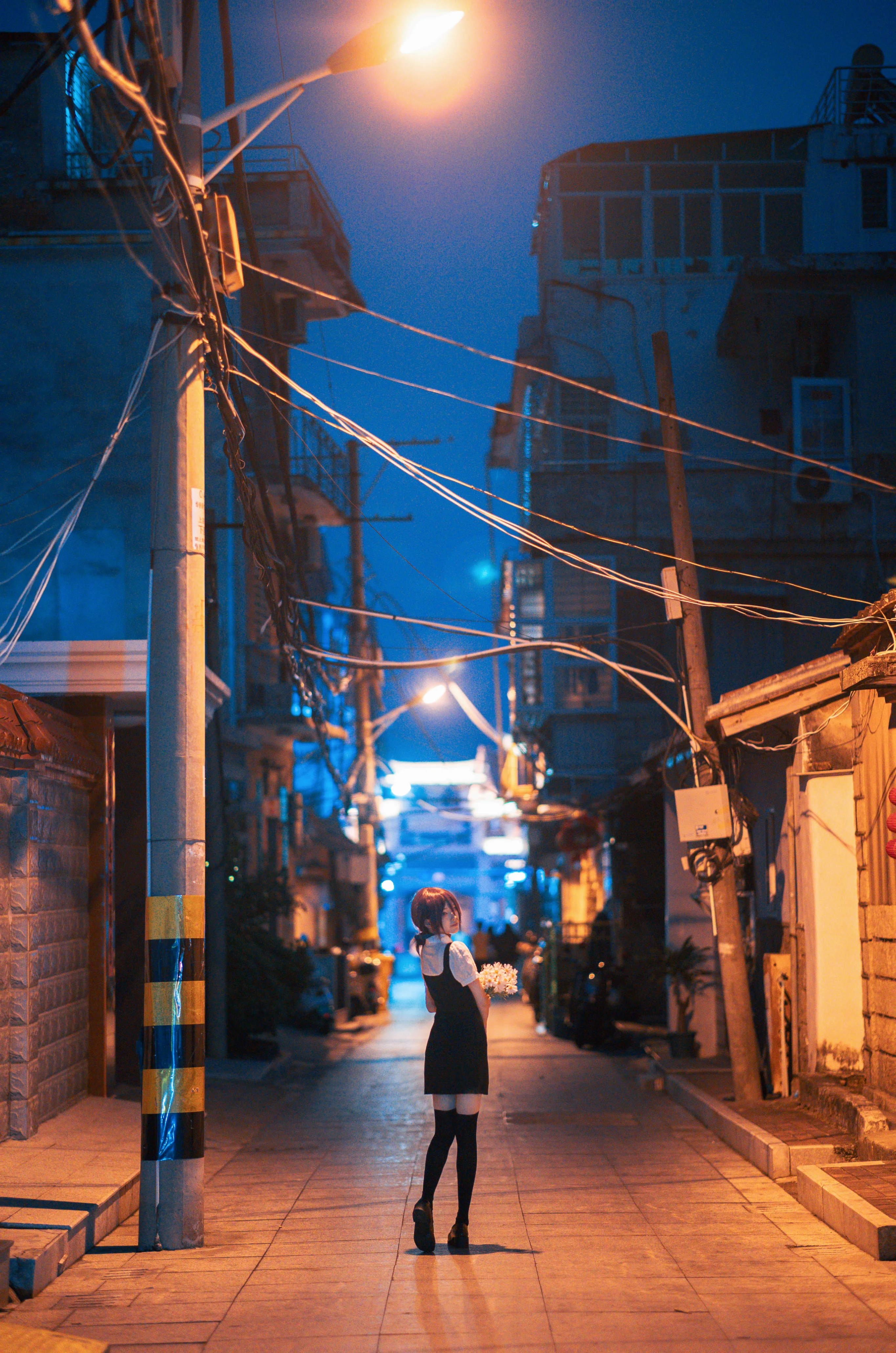 【蕾塞cos】电锯人原片，街头巷尾的那一抹夜色 - 第 3 张