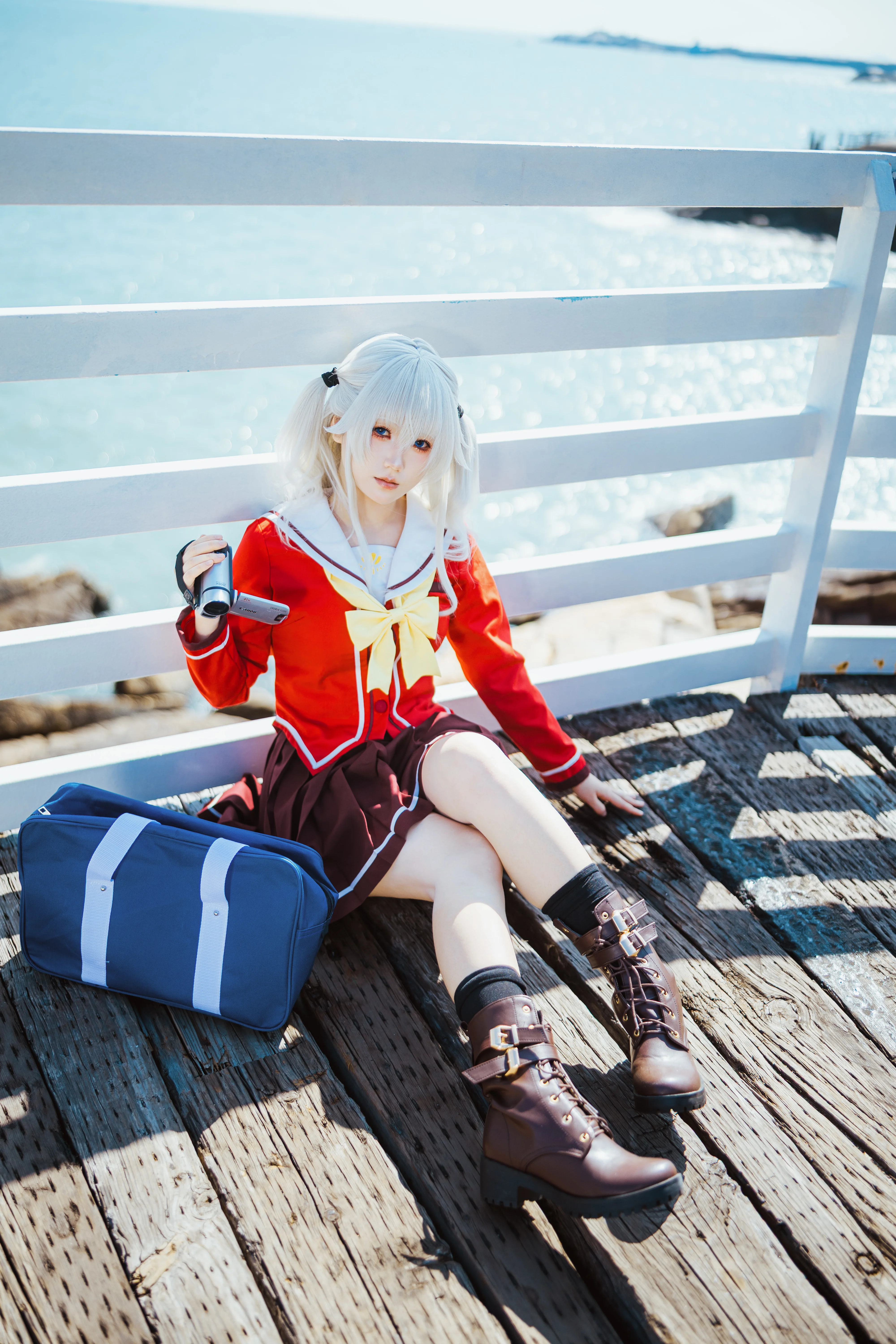 【友莉奈绪cos】Charlotte 海风中的定格 - 第 10 张