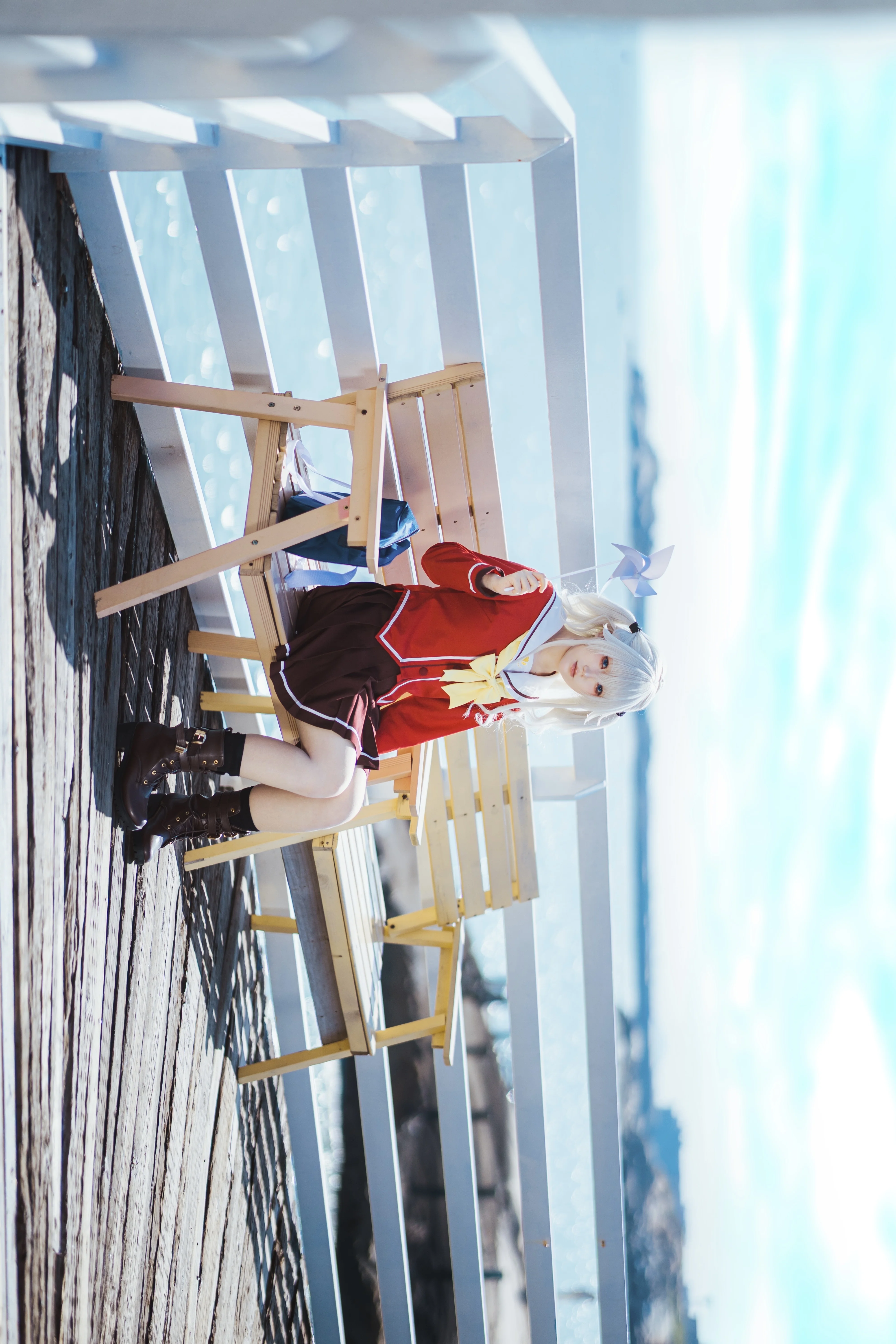 【友莉奈绪cos】Charlotte 海风中的定格 - 第 15 张
